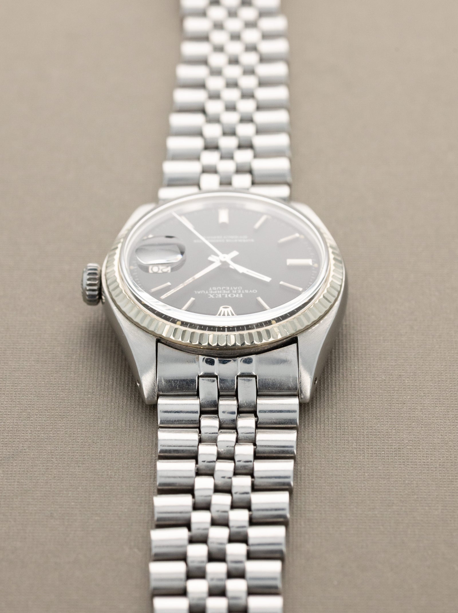 Rolex Datejust Ref. 1601 - Matte Black Dial