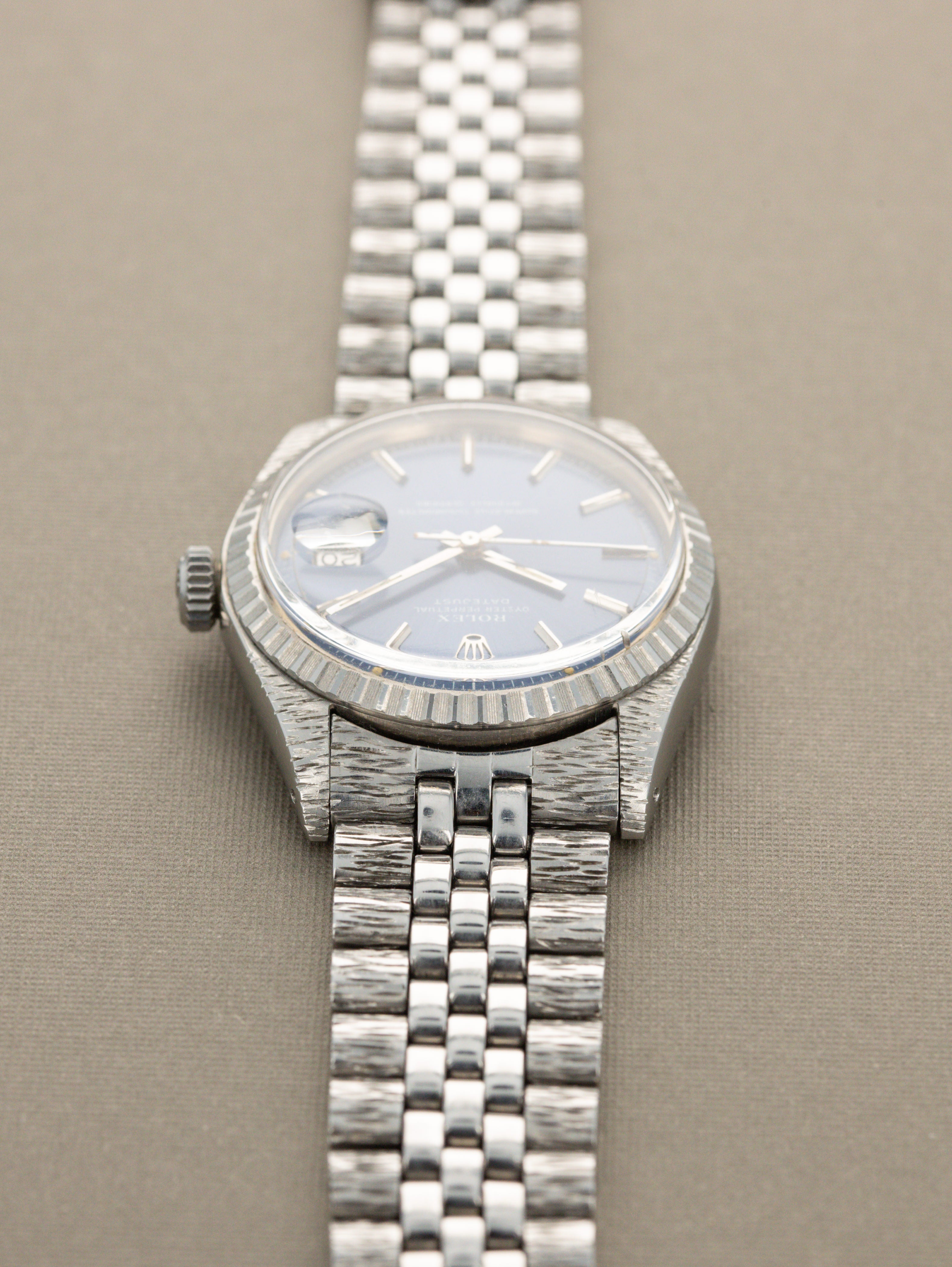 Rolex Datejust Ref. 1603 'John Bull' - Sunburst Blue 'Sigma' Dial Unpolished
