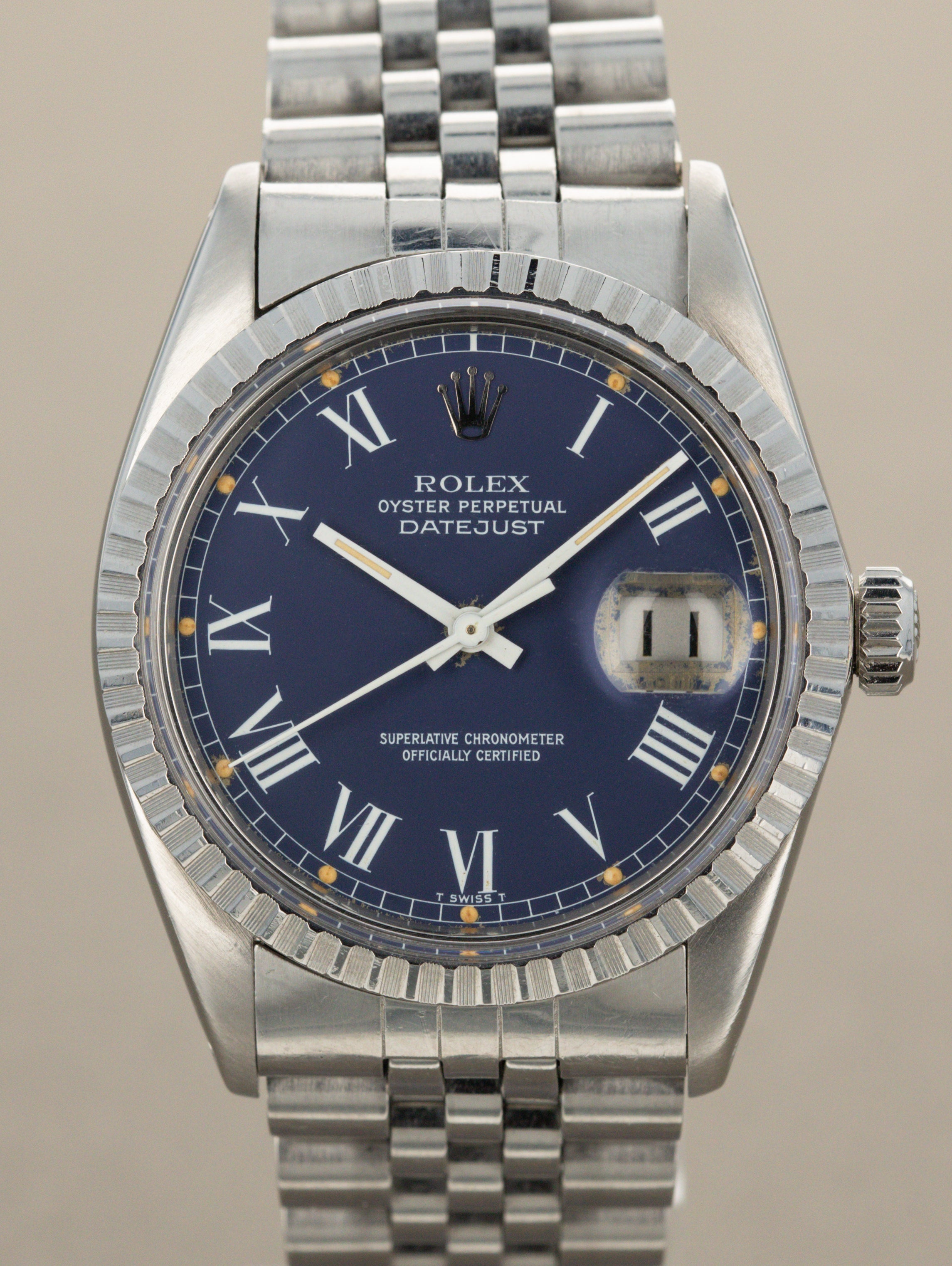 Rolex Datejust Ref. 16030 - Blue 'Buckley' Dial