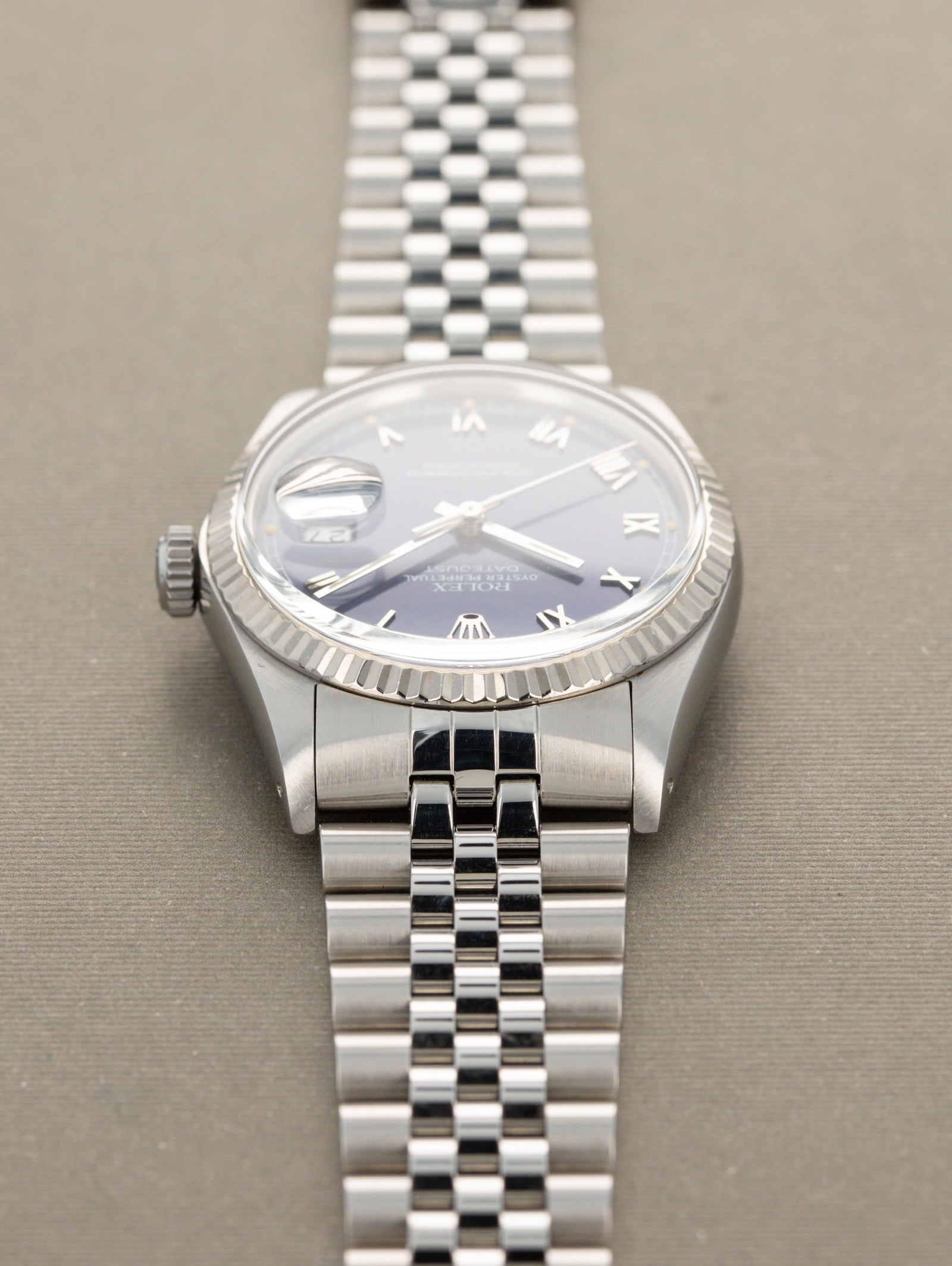 Rolex Datejust Ref. 16014 - Matte Blue 'Roman' Dial
