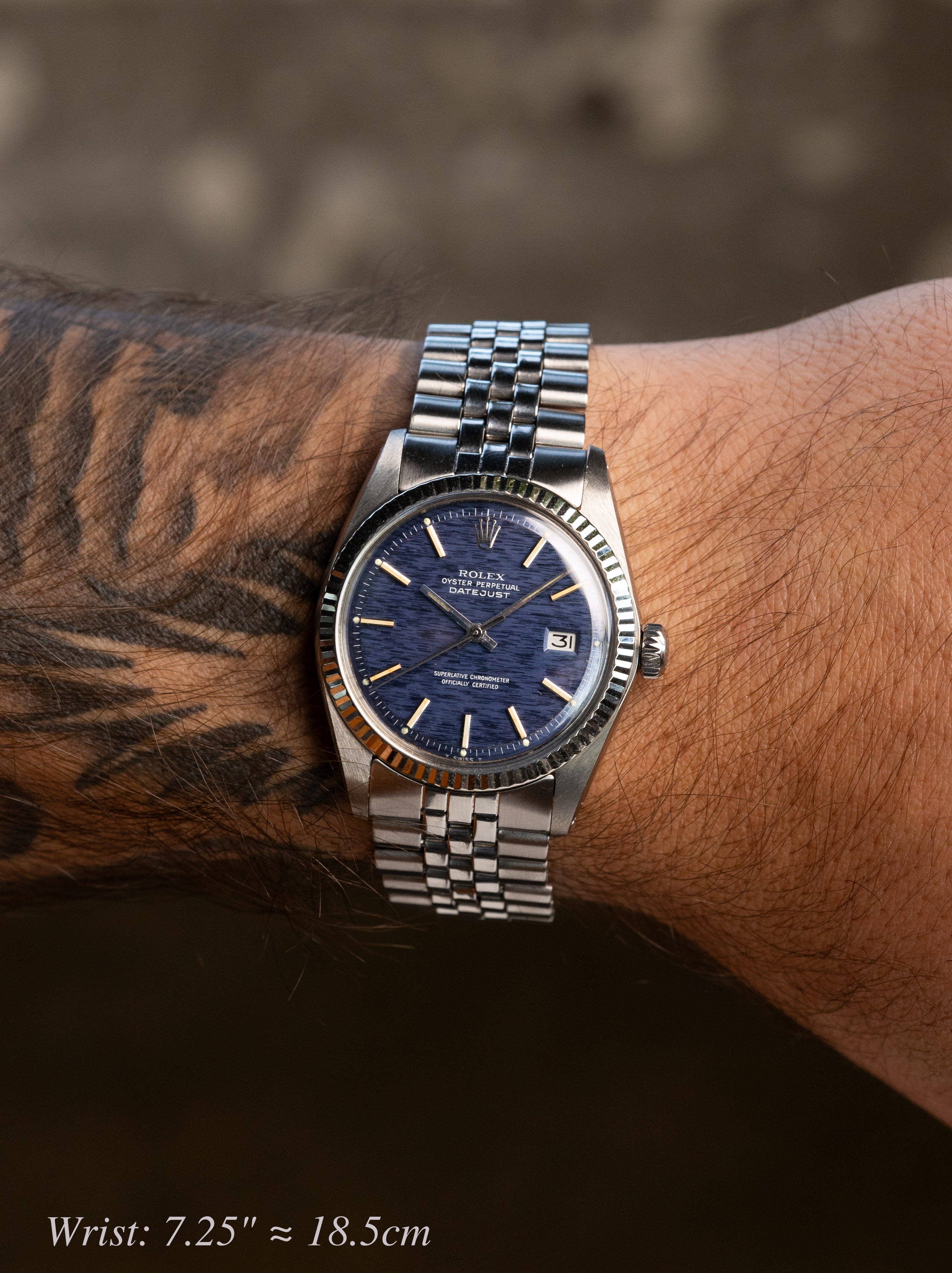 Rolex Datejust Ref. 1601 - Blue 'Mosaic' Dial