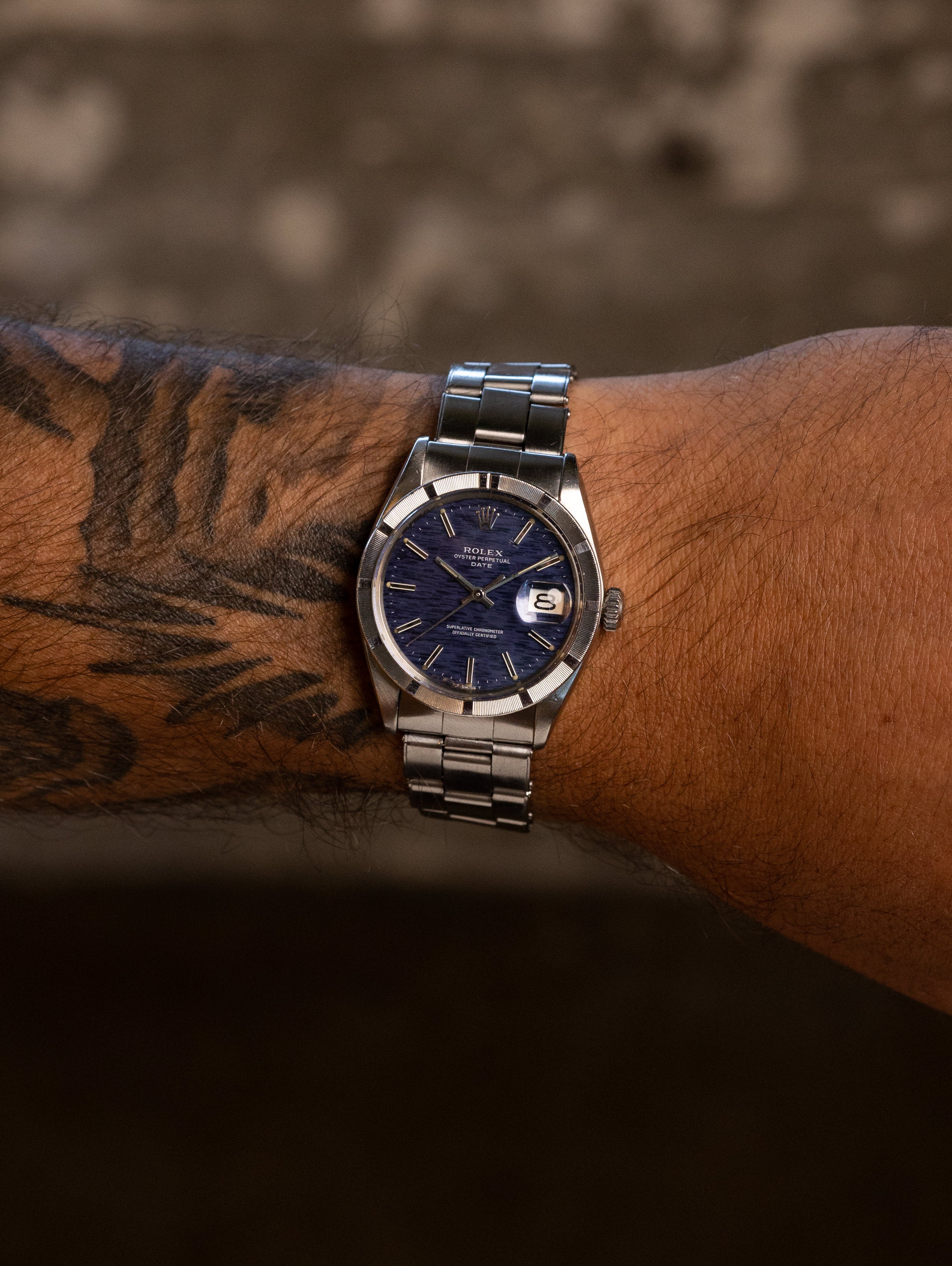 Rolex Oyster Perpetual Date Ref. 1501 - Blue 'Mosaic' Dial
