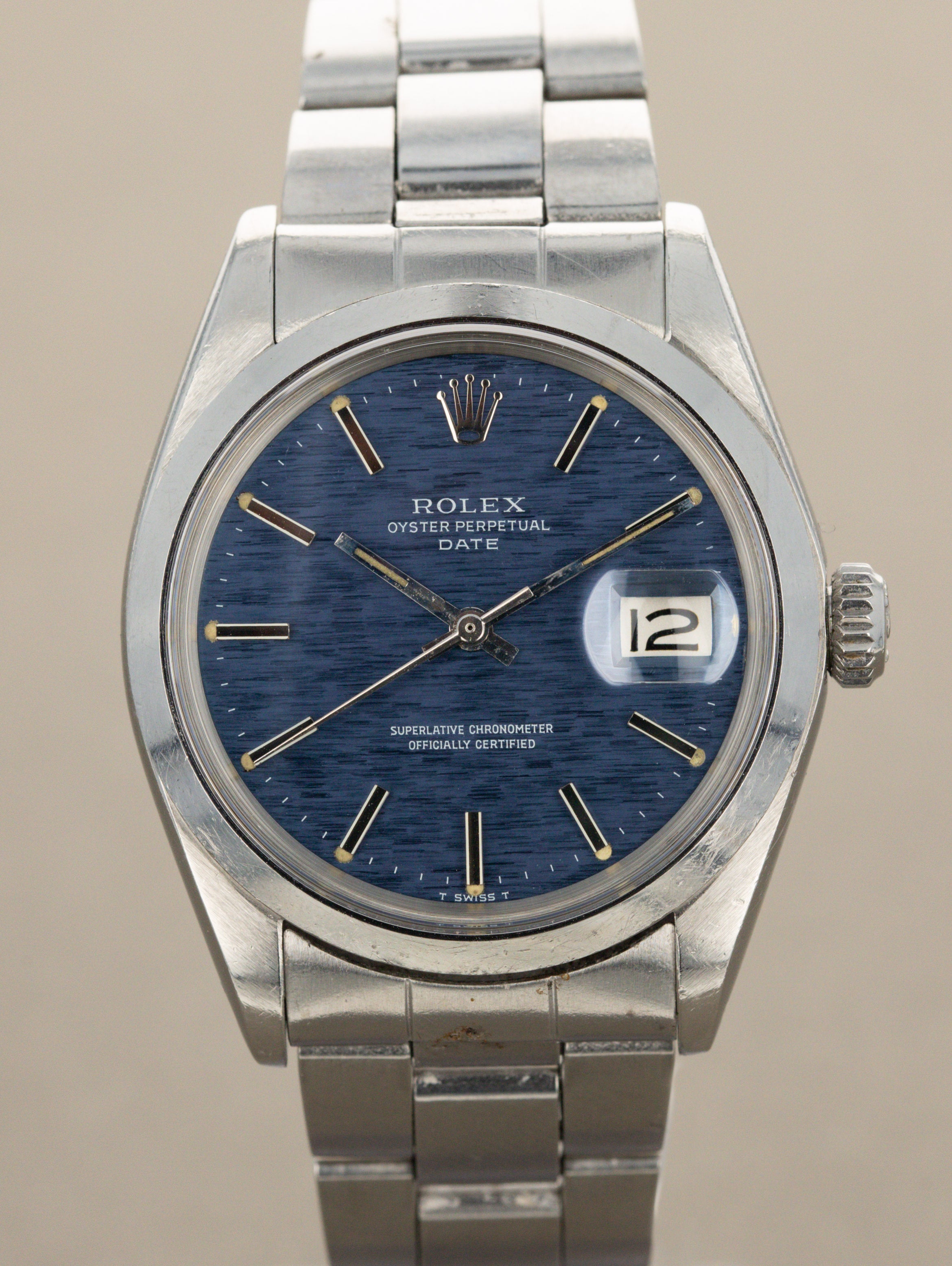 Rolex Oyster Perpetual Date Ref. 1500 - Blue 'Mosaic' Dial