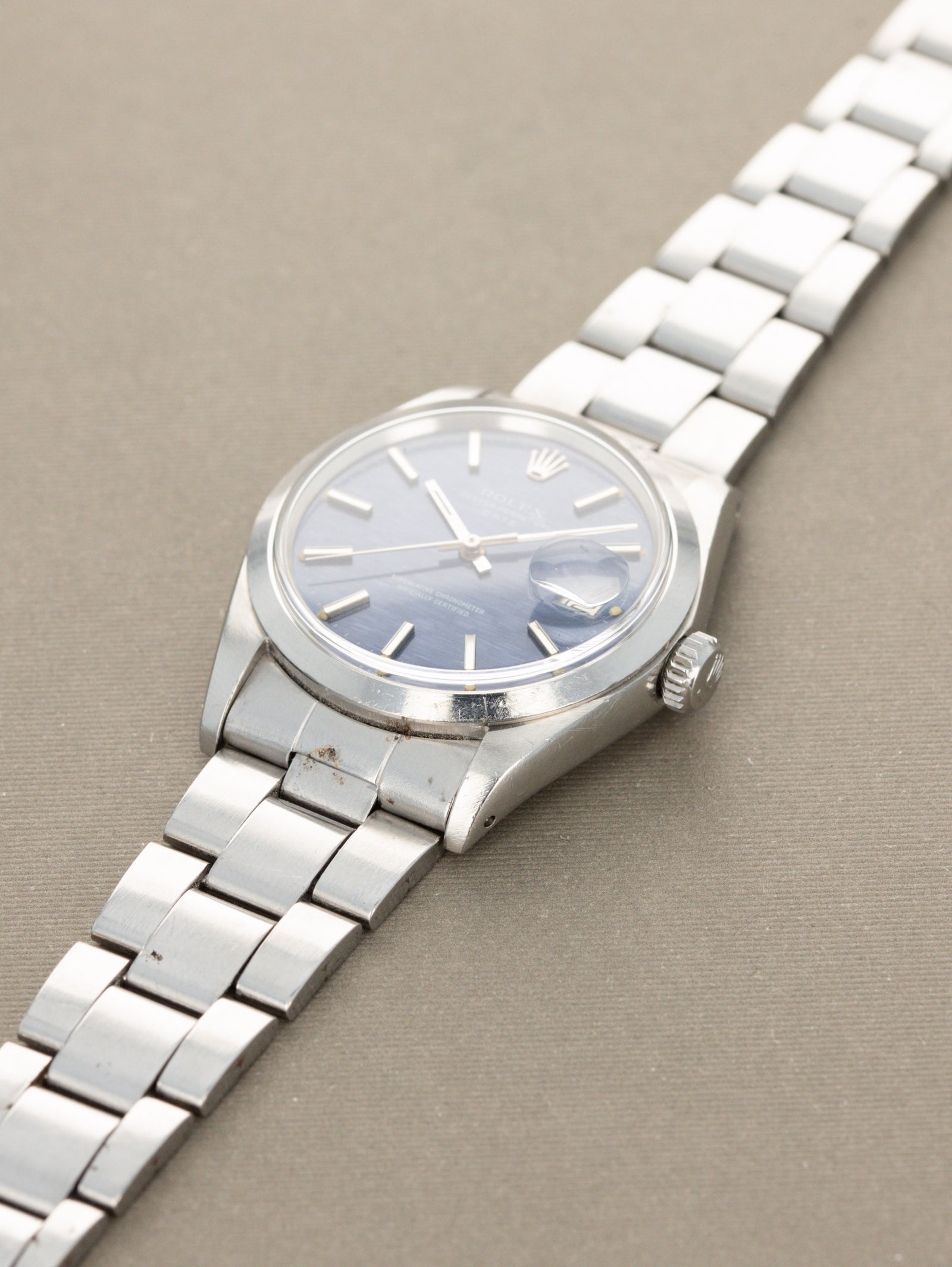 Rolex Oyster Perpetual Date Ref. 1500 - Blue 'Mosaic' Dial
