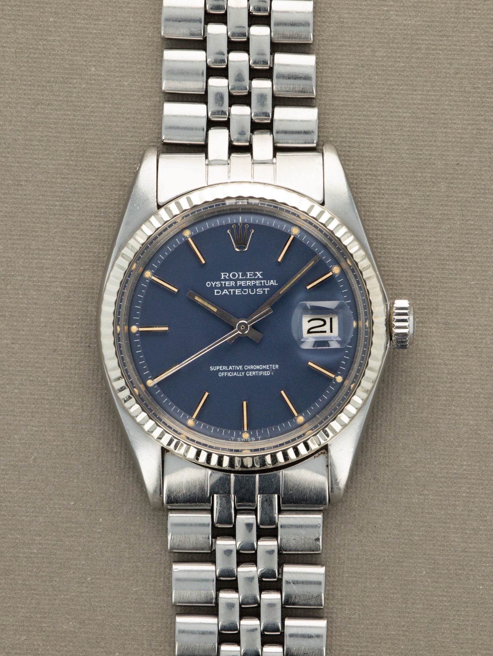 Rolex Datejust Ref. 1601 - Blue 'Satin' Dial