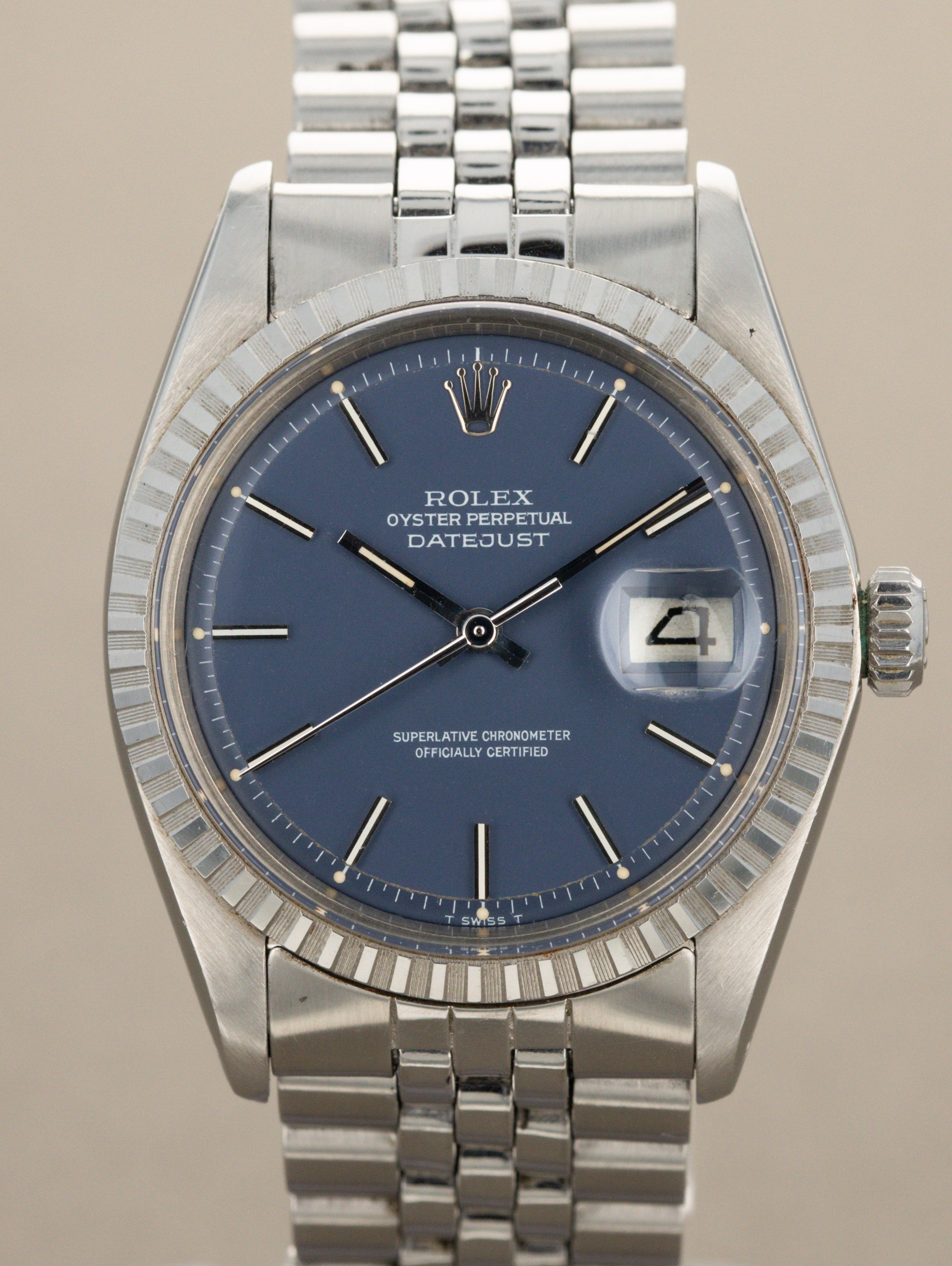 Rolex Datejust Ref. 1603 - Blue 'Satin' Dial