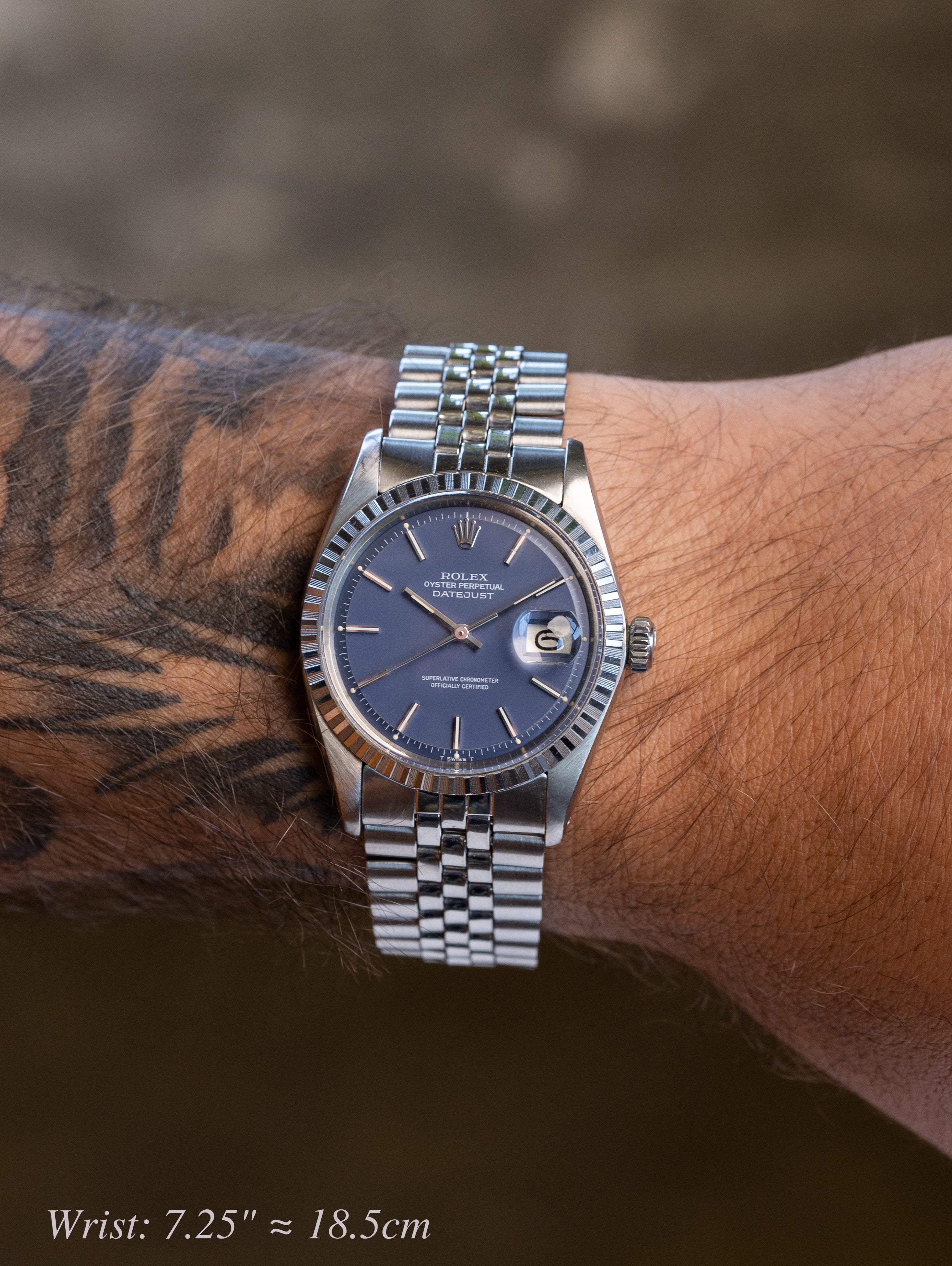 Rolex Datejust Ref. 1603 - Blue 'Satin' Dial