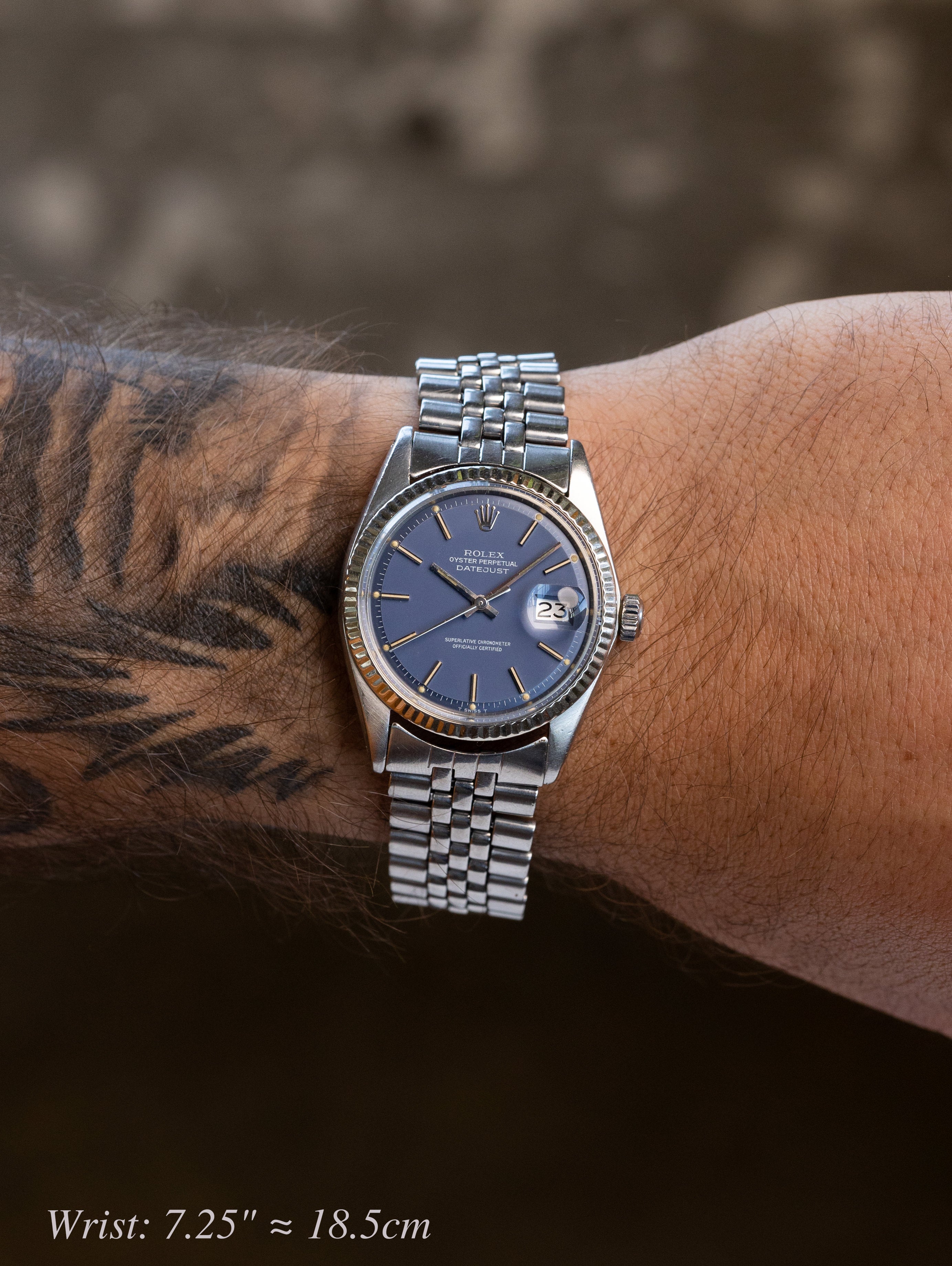 Rolex Datejust Ref. 1601 - Blue 'Satin' Dial