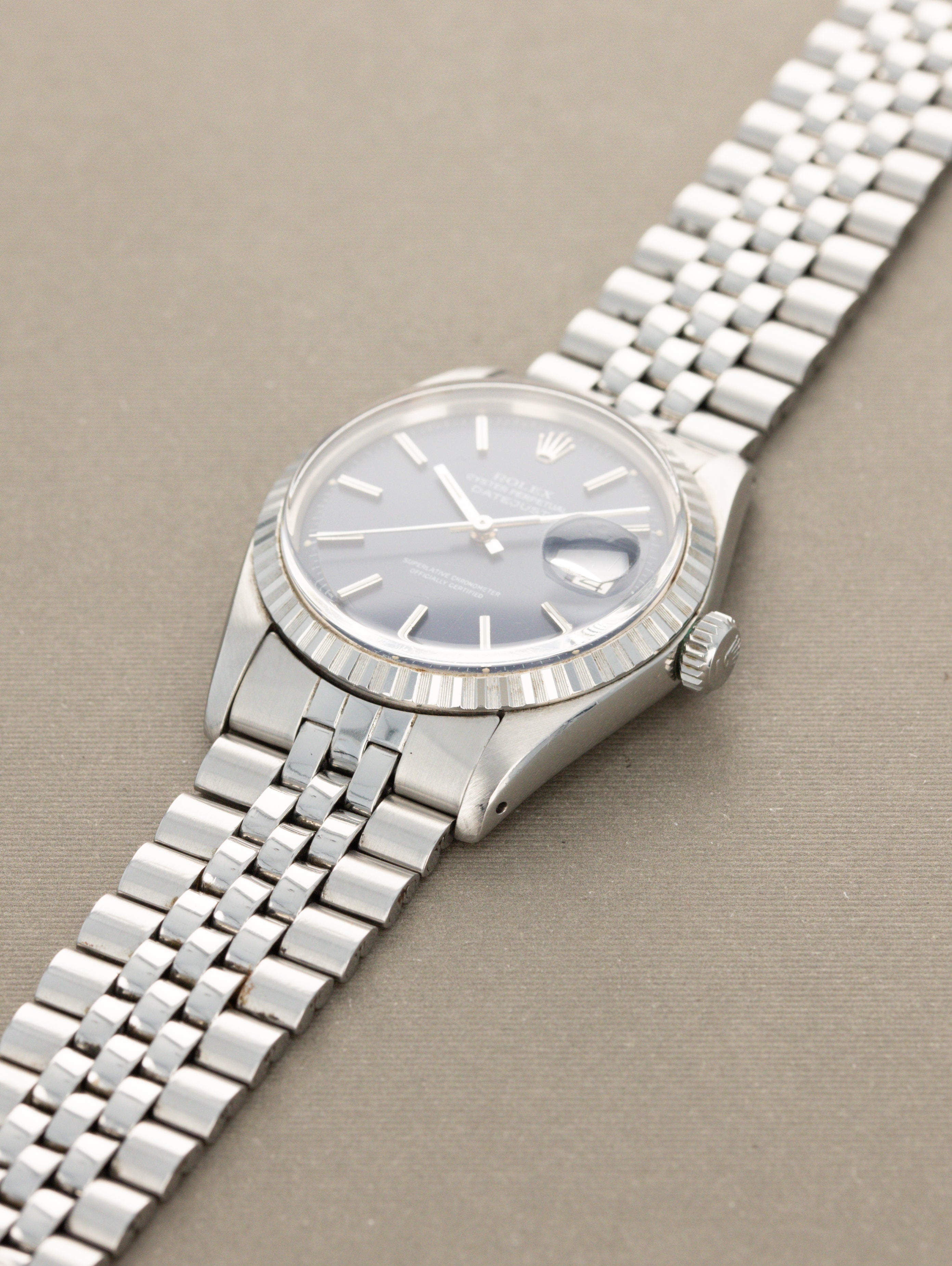 Rolex Datejust Ref. 1603 - Blue 'Satin' Dial