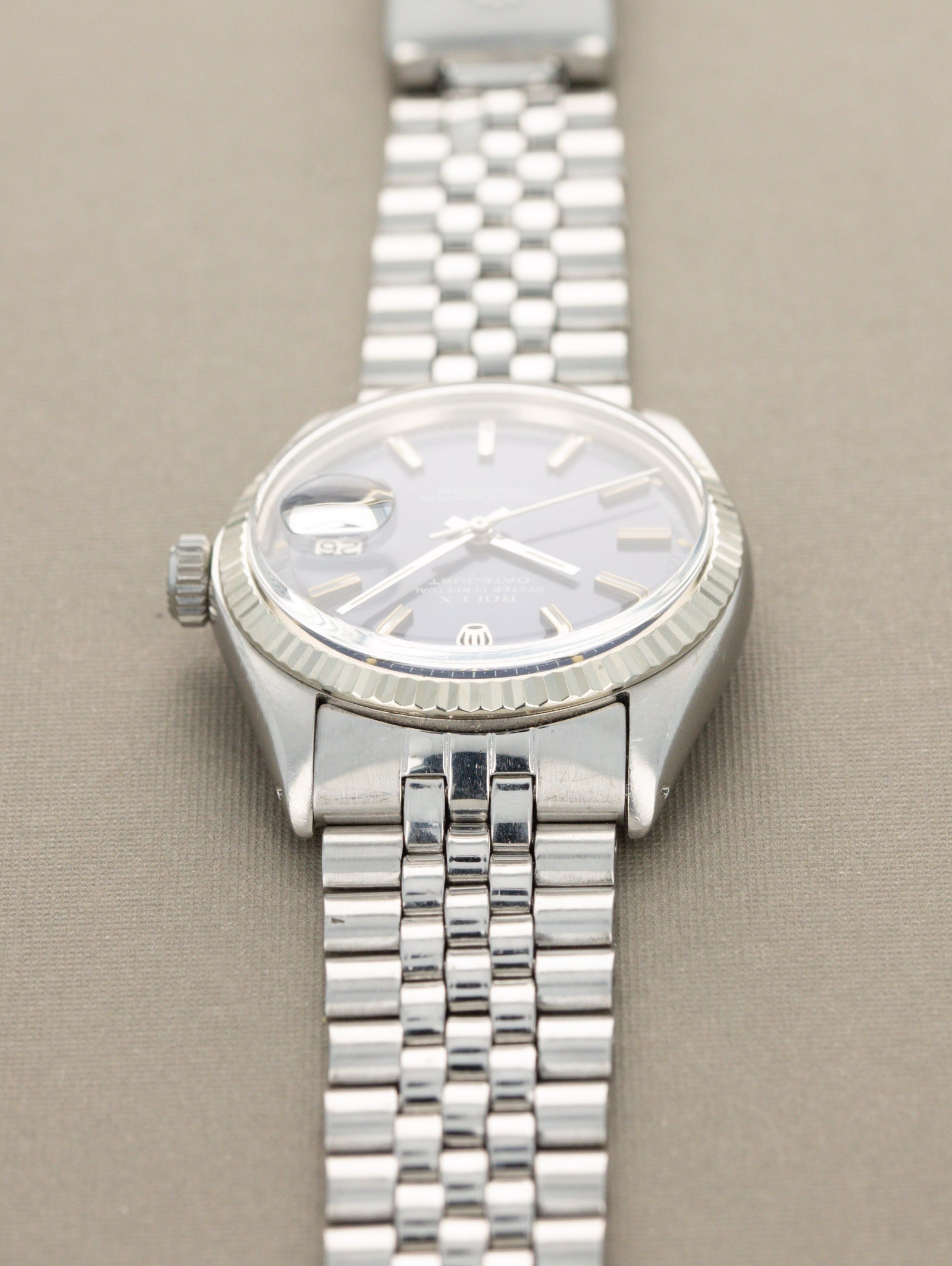 Rolex Datejust Ref. 1601 - Sunburst Blue 'Wideboy' Dial