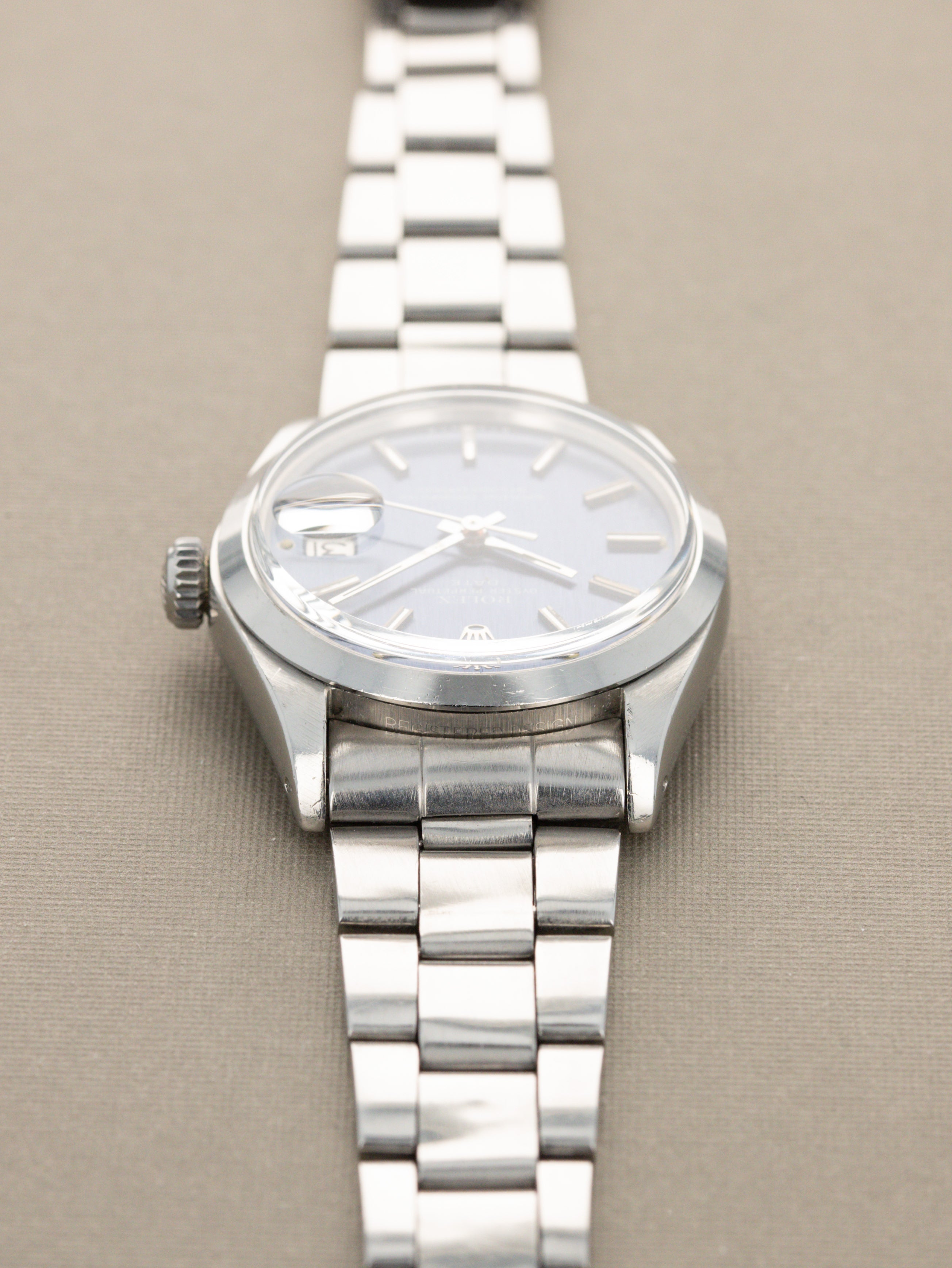 Rolex Oyster Perpetual Date Ref. 1500 - 'Brushed' Blue' Dial