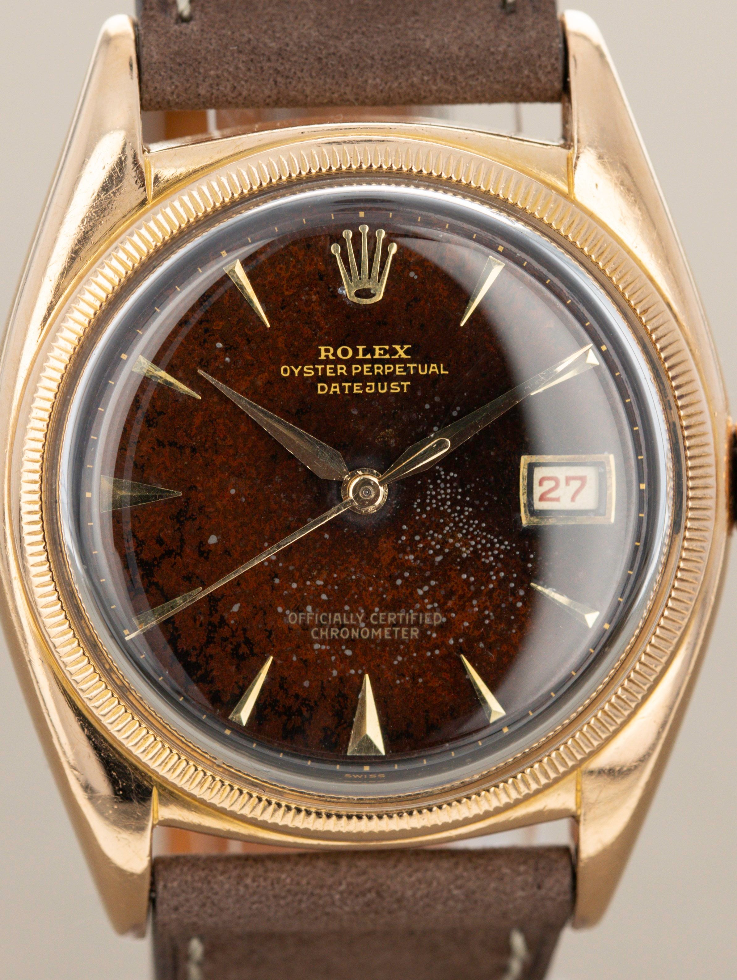 Vintage rose gold outlet rolex