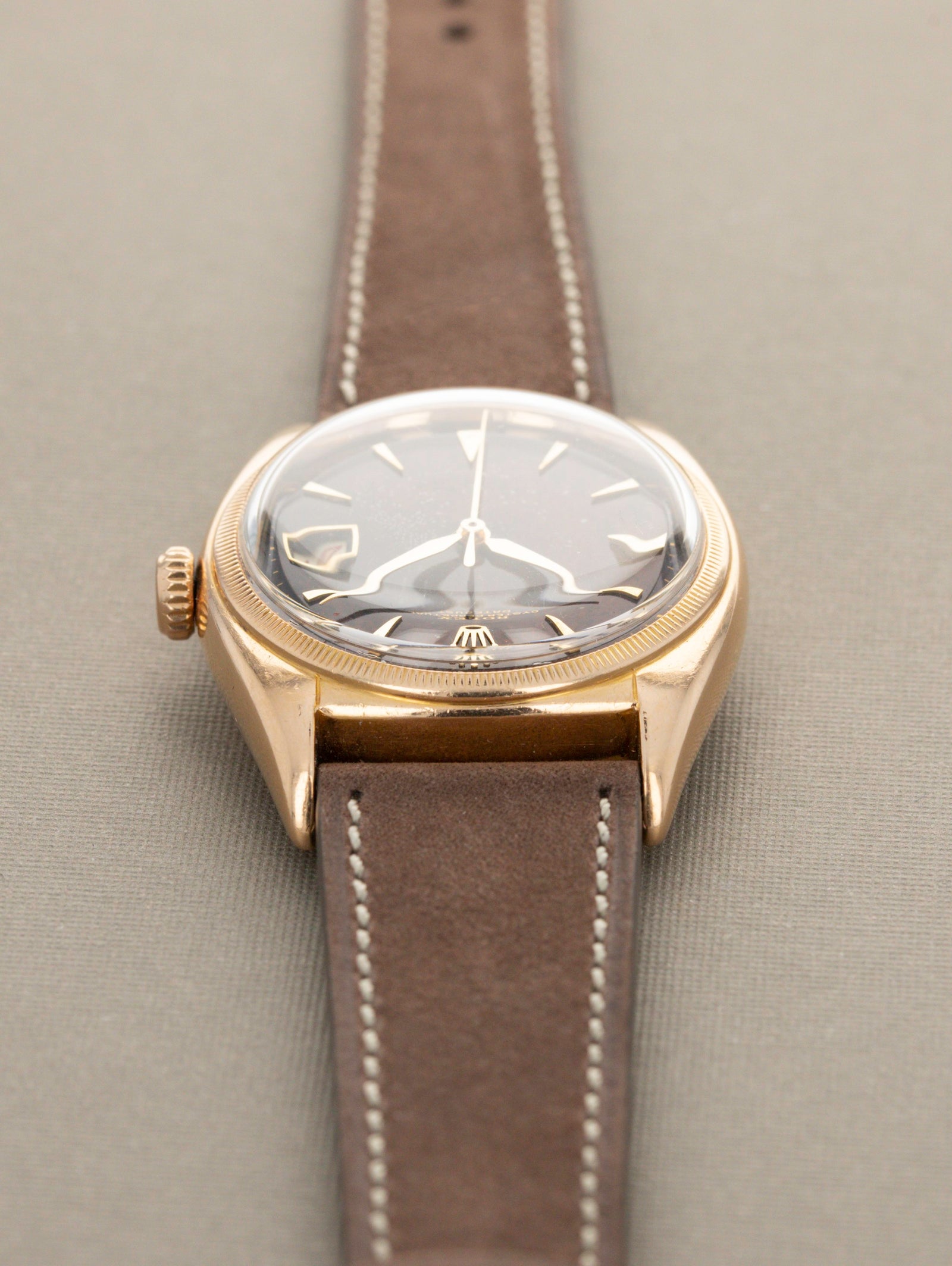Rolex Datejust Ref. 6105 Rose Gold - 'Tropical' Dial