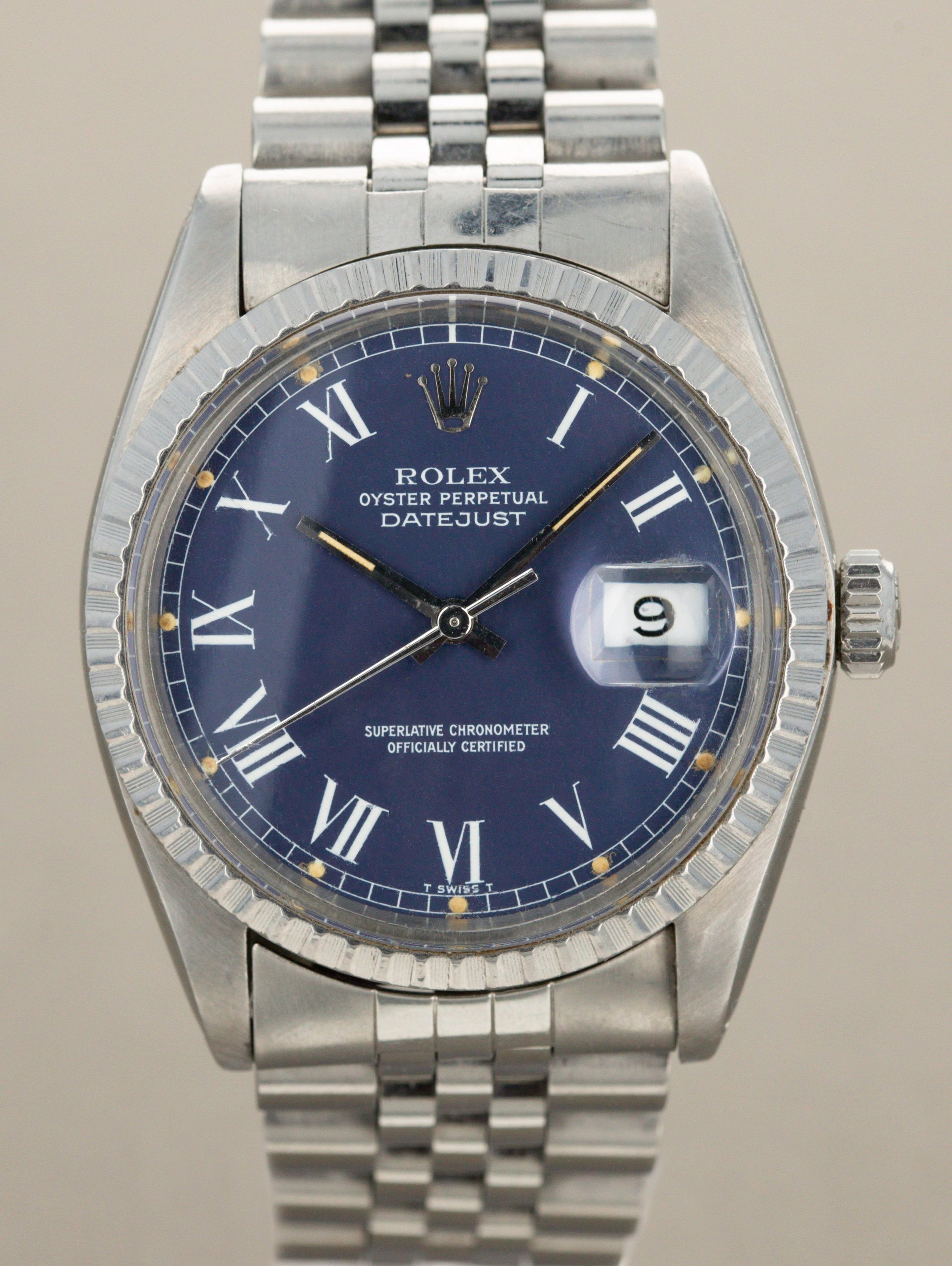 Rolex Datejust Ref. 16030 - Blue Buckley Dial