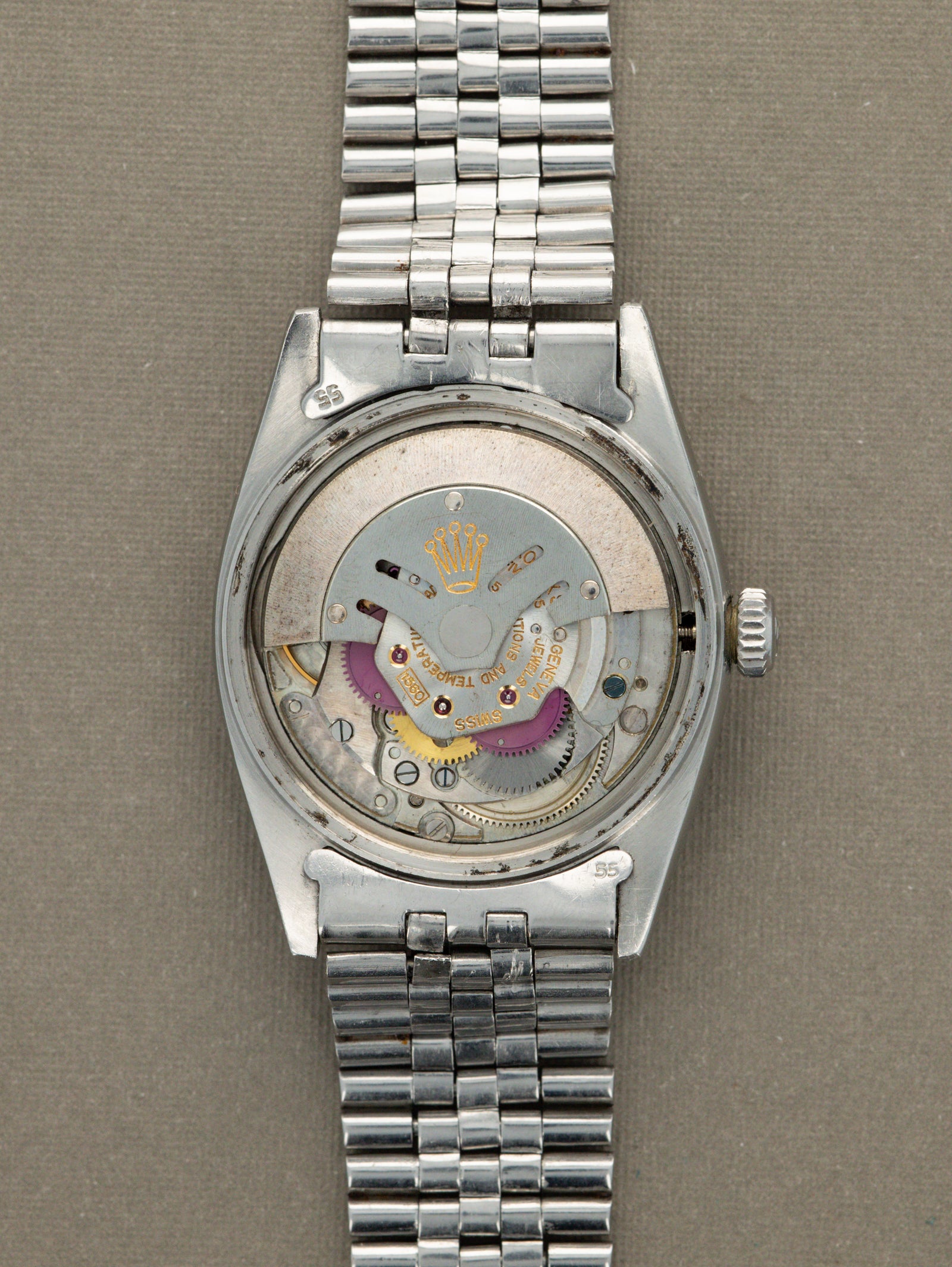 Rolex Datejust Ref. 1603 'Bamboo' - Sunburst Silver Patina Dial