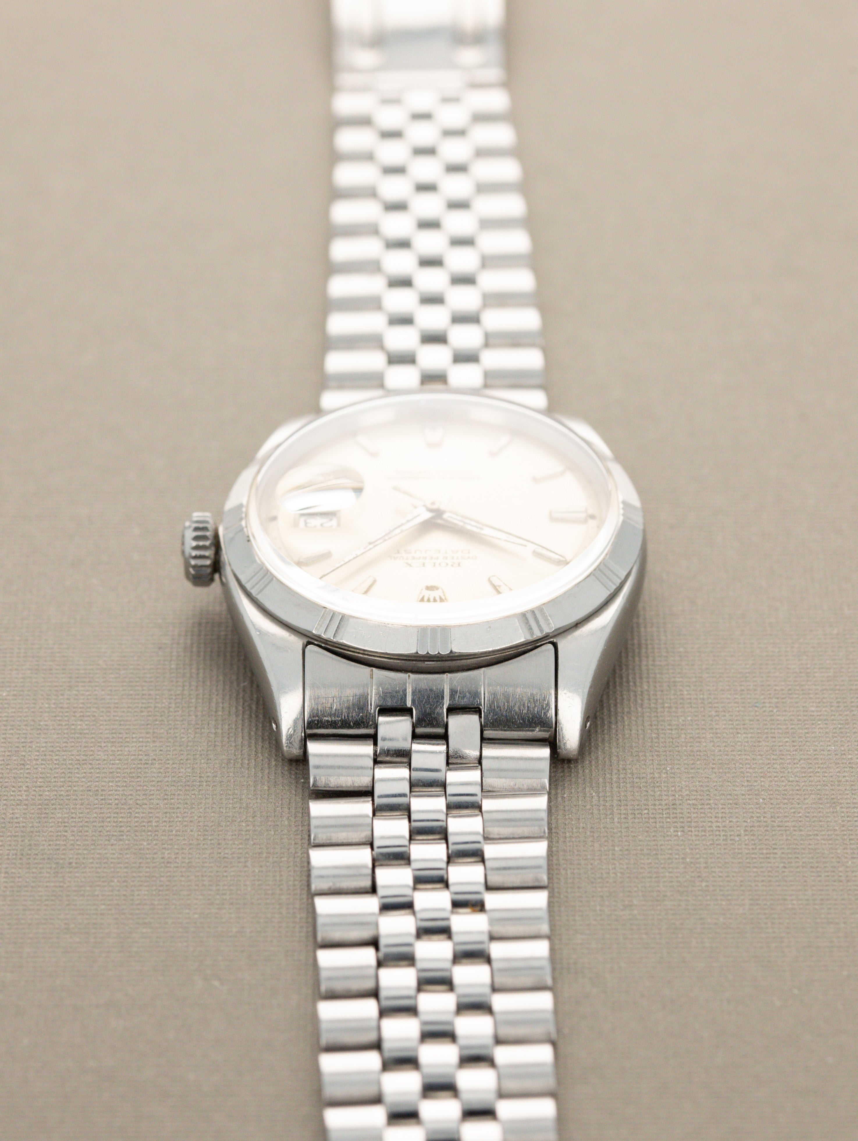 Rolex Datejust Ref. 1603 'Bamboo' - Sunburst Silver Patina Dial