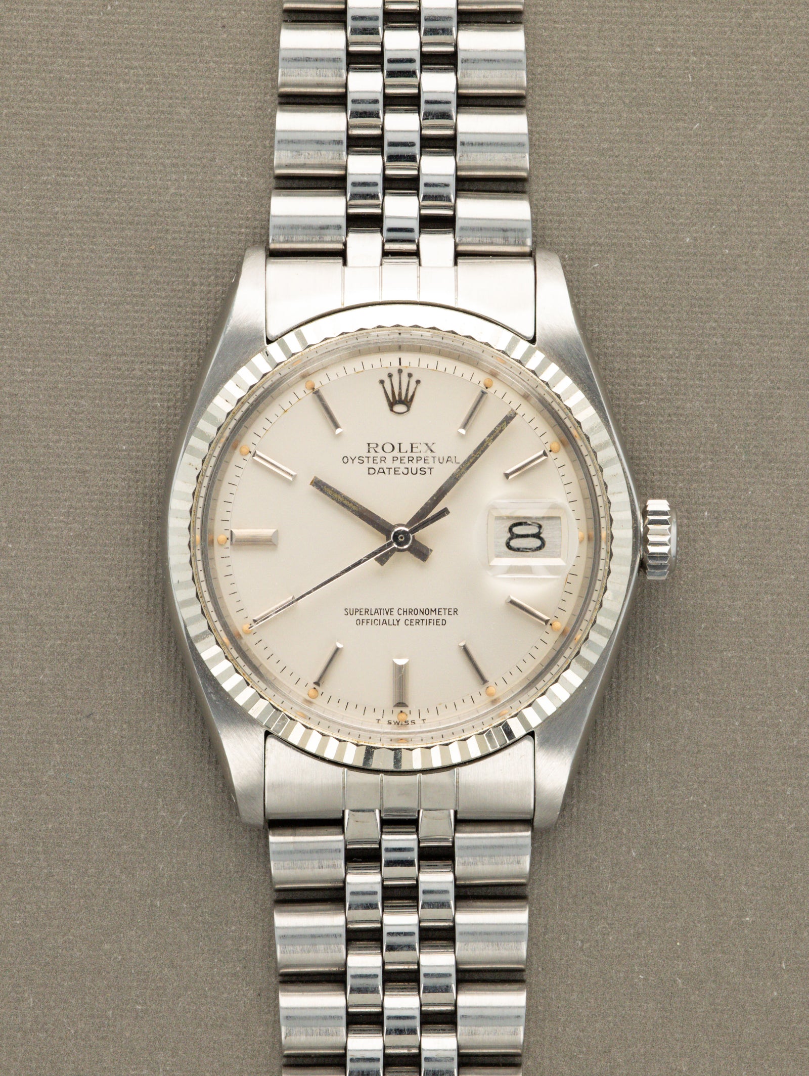 Rolex Datejust Ref. 1601 - Satin Silver Dial Unpolished
