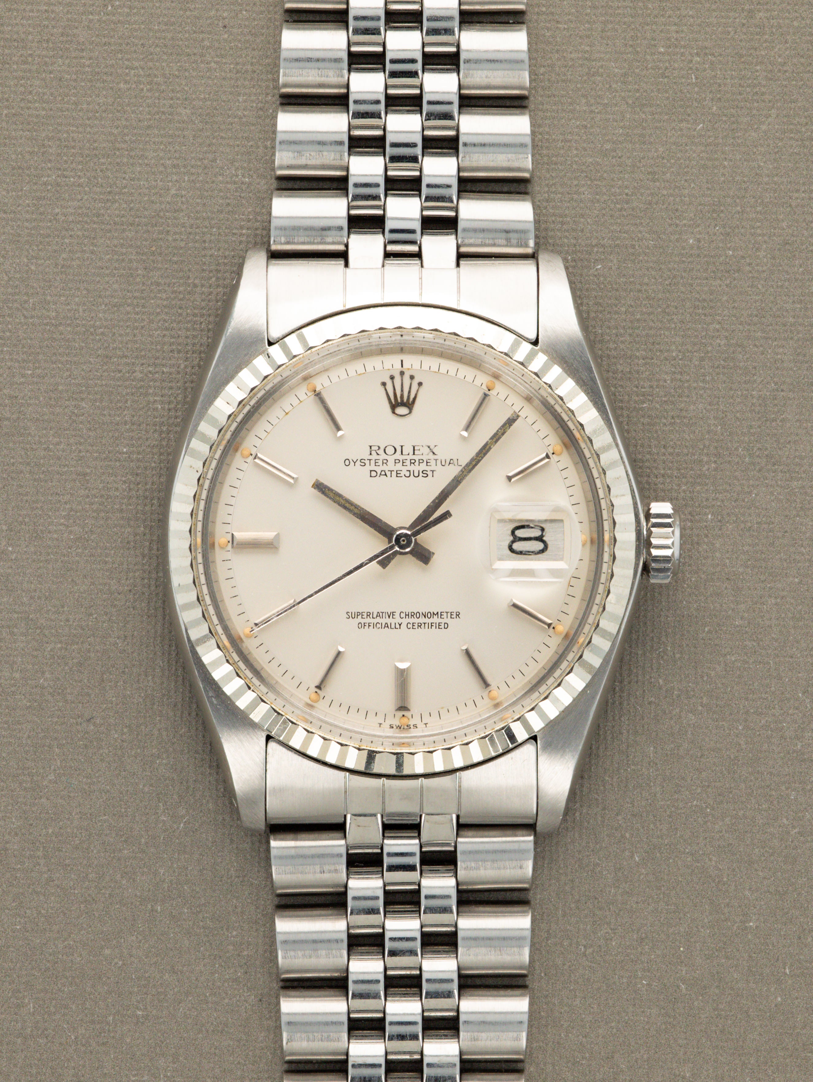Rolex Datejust Ref. 1601 - Satin Silver Dial Unpolished