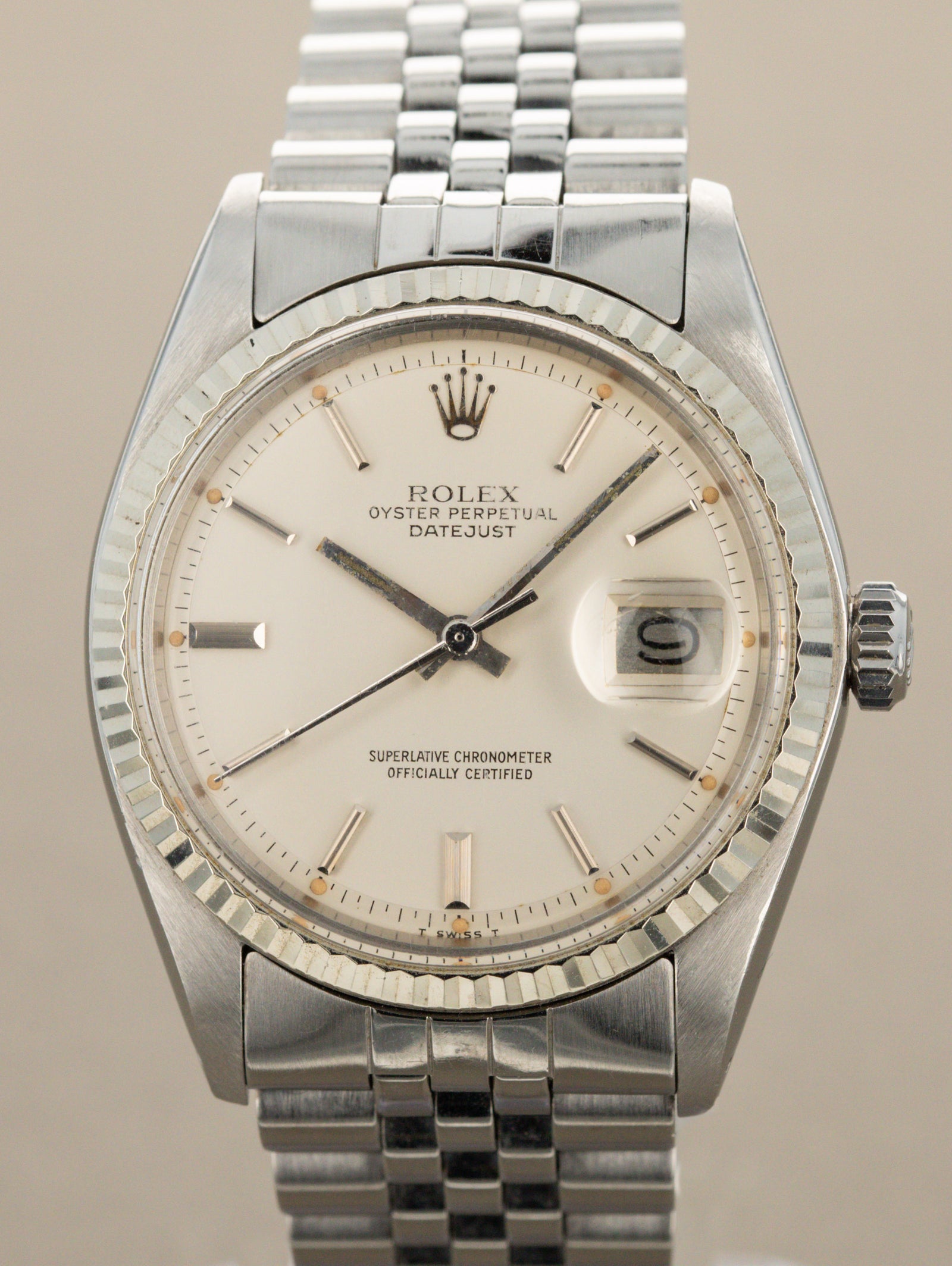 Rolex Datejust Ref. 1601 - Satin Silver Dial Unpolished