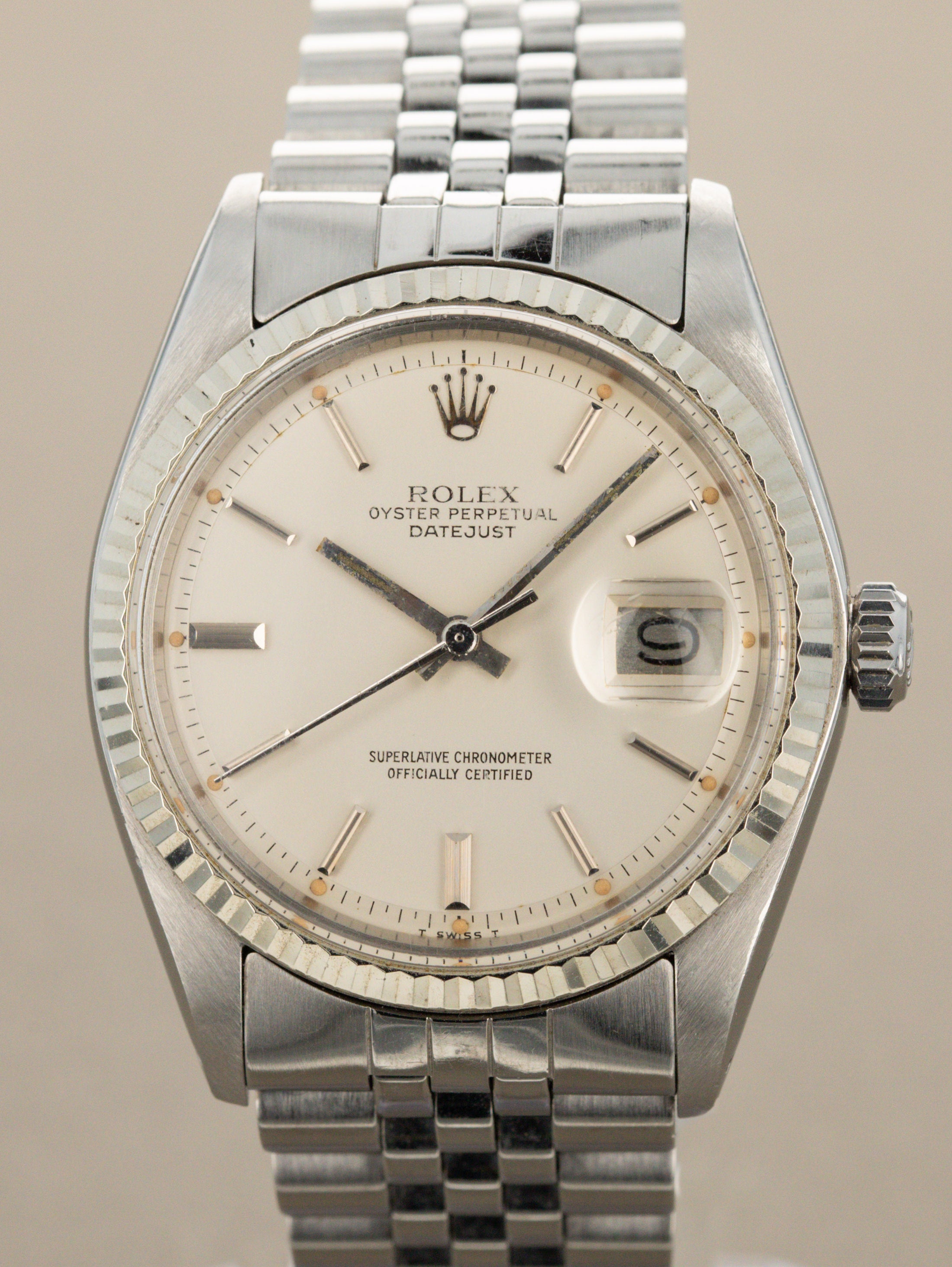 Rolex Datejust Ref. 1601 - Satin Silver Dial Unpolished