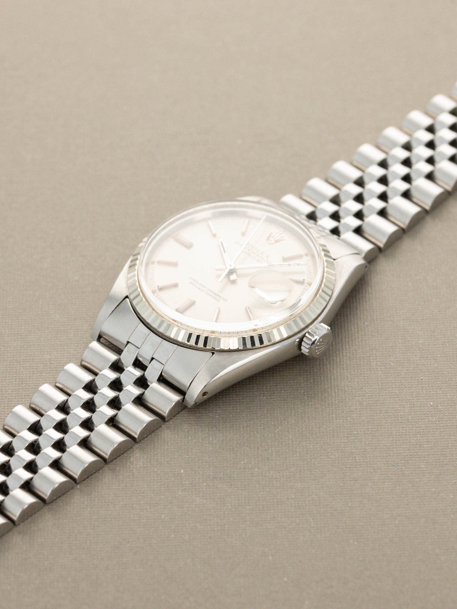 Rolex Datejust Ref. 1601 - Satin Silver Dial Unpolished