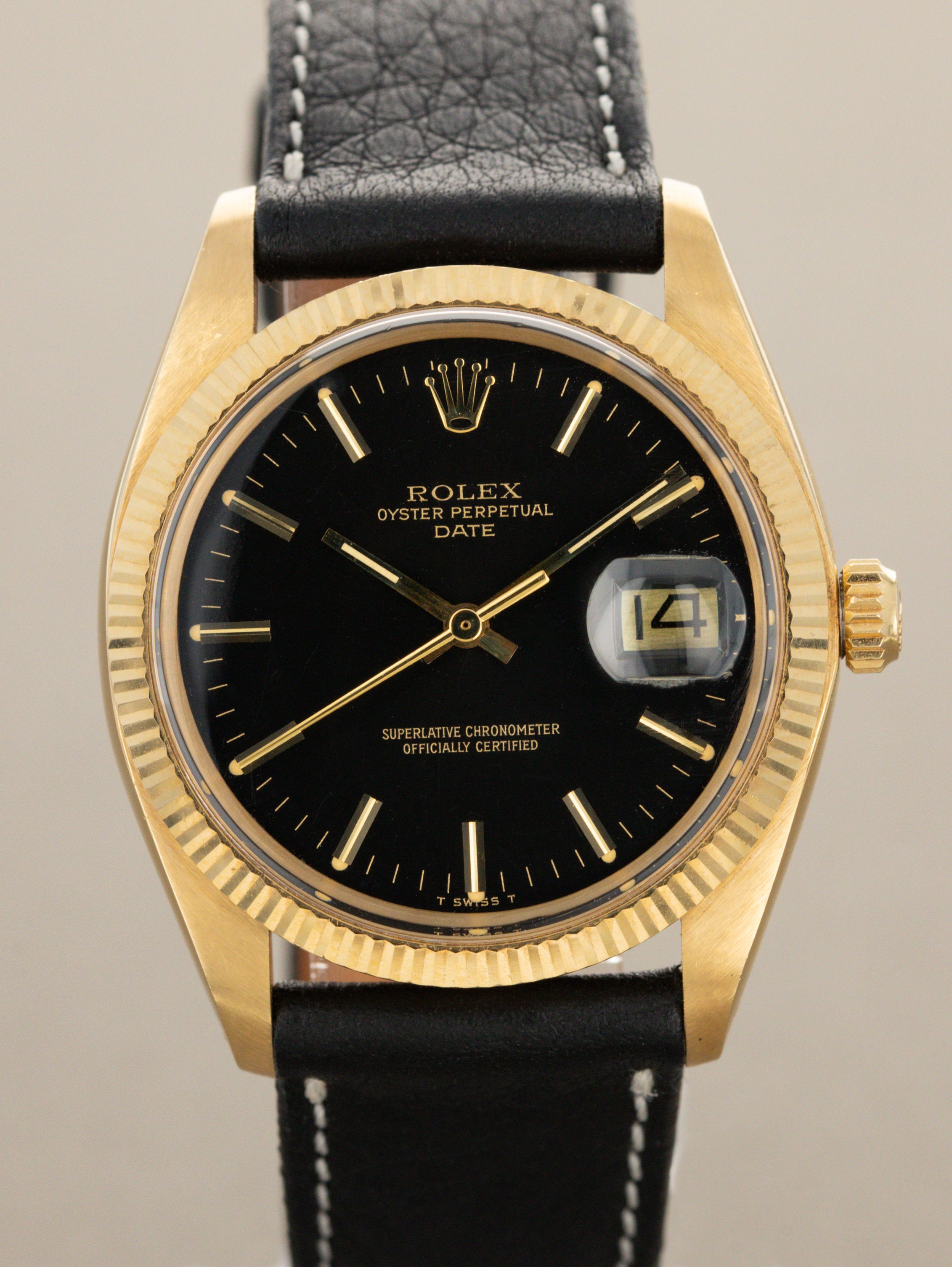 Rolex Oyster Perpetual Date Ref. 1503/8 - Gloss Black Dial