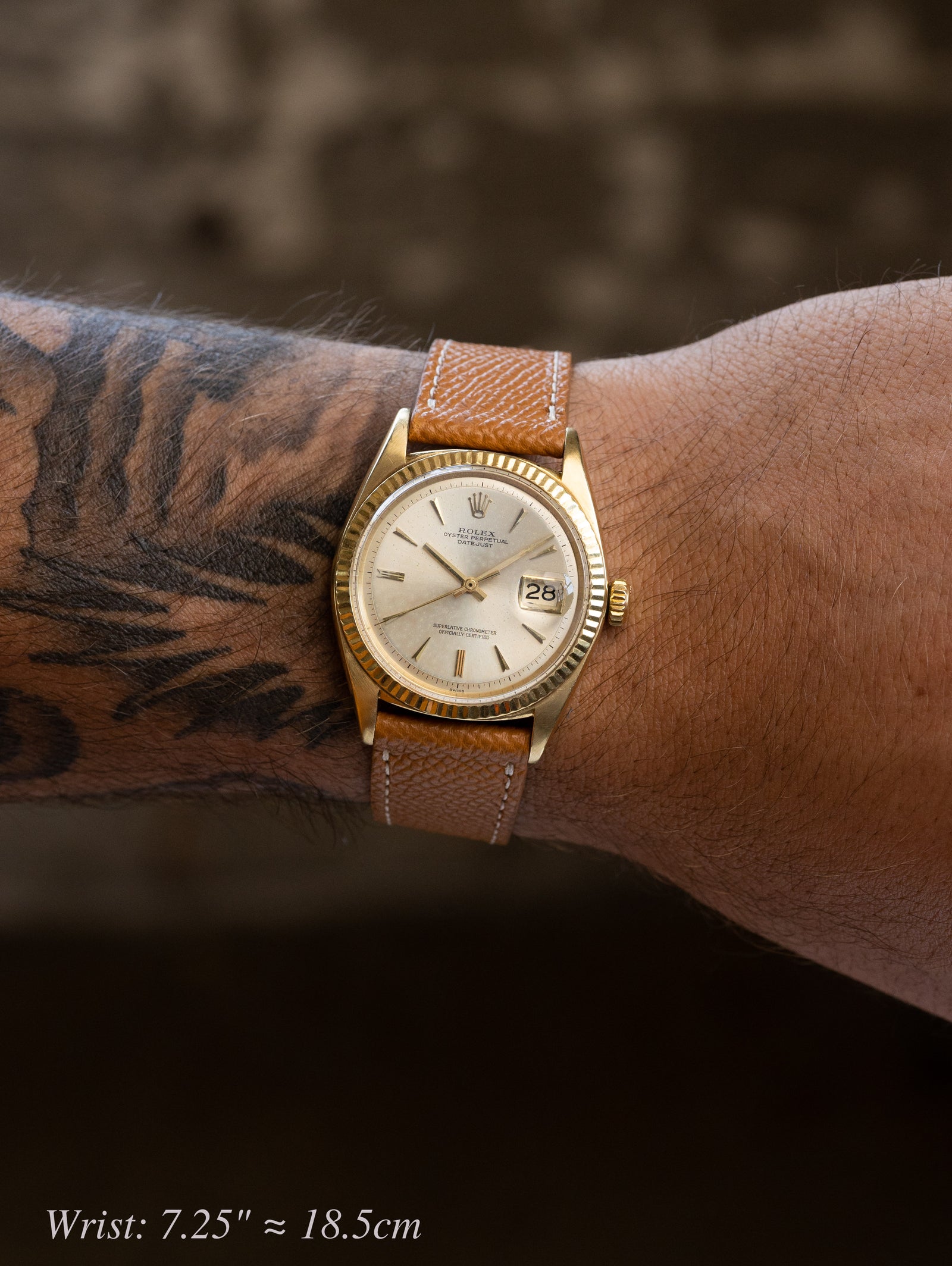 Rolex Datejust Ref. 1601 14K - Non-Luminous Silver Dial w/ Patina
