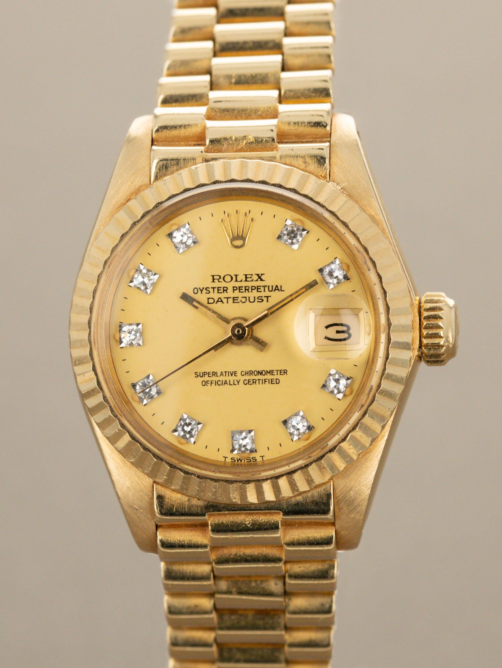 Rolex Lady Datejust Ref. 6917 - Satin Champagne Diamond Dial