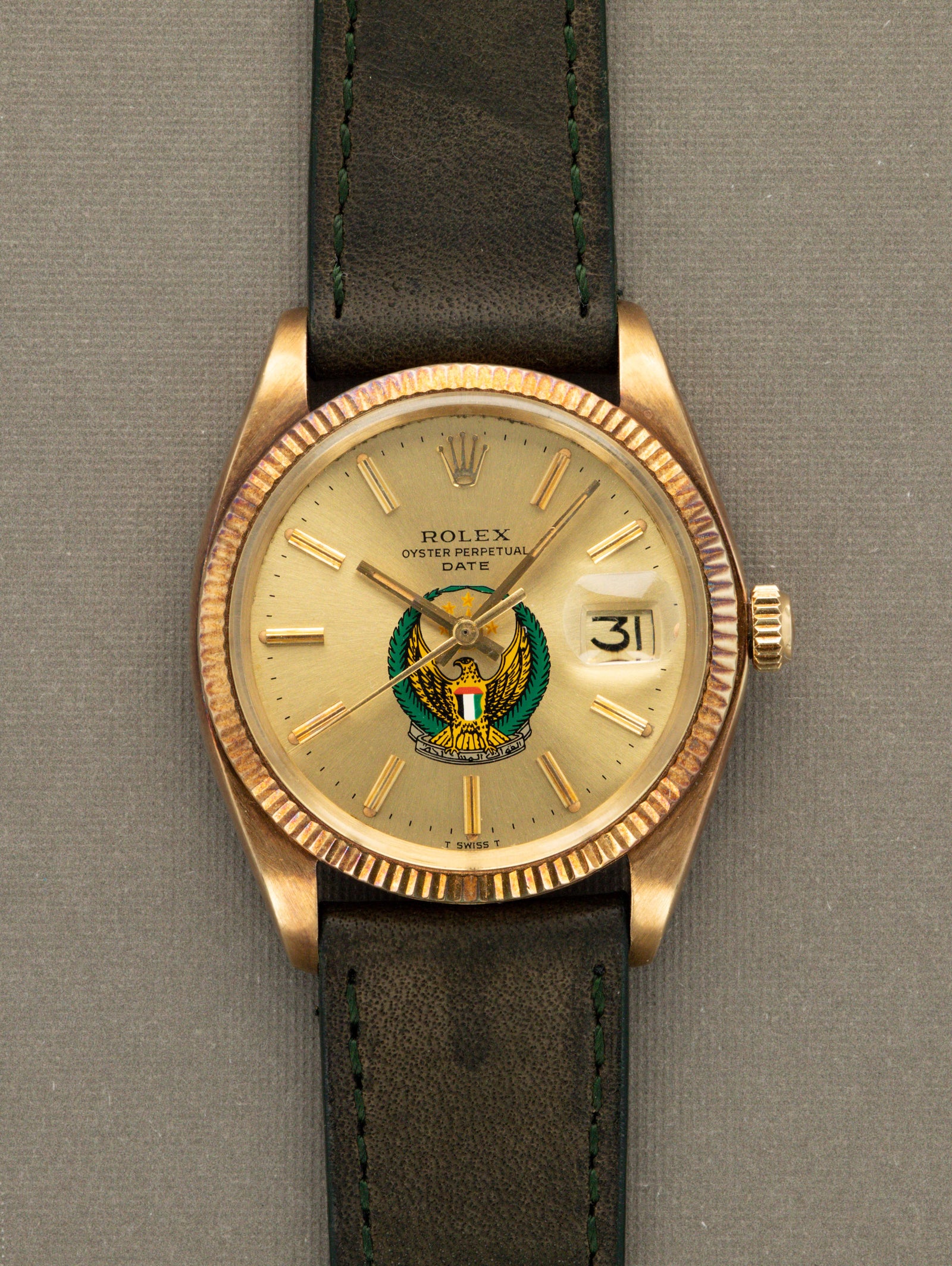 Rolex Oyster Perpetual Date Ref. 1503 - Sunburst Champagne 'UAE Armed Forces' Dial Unpolished