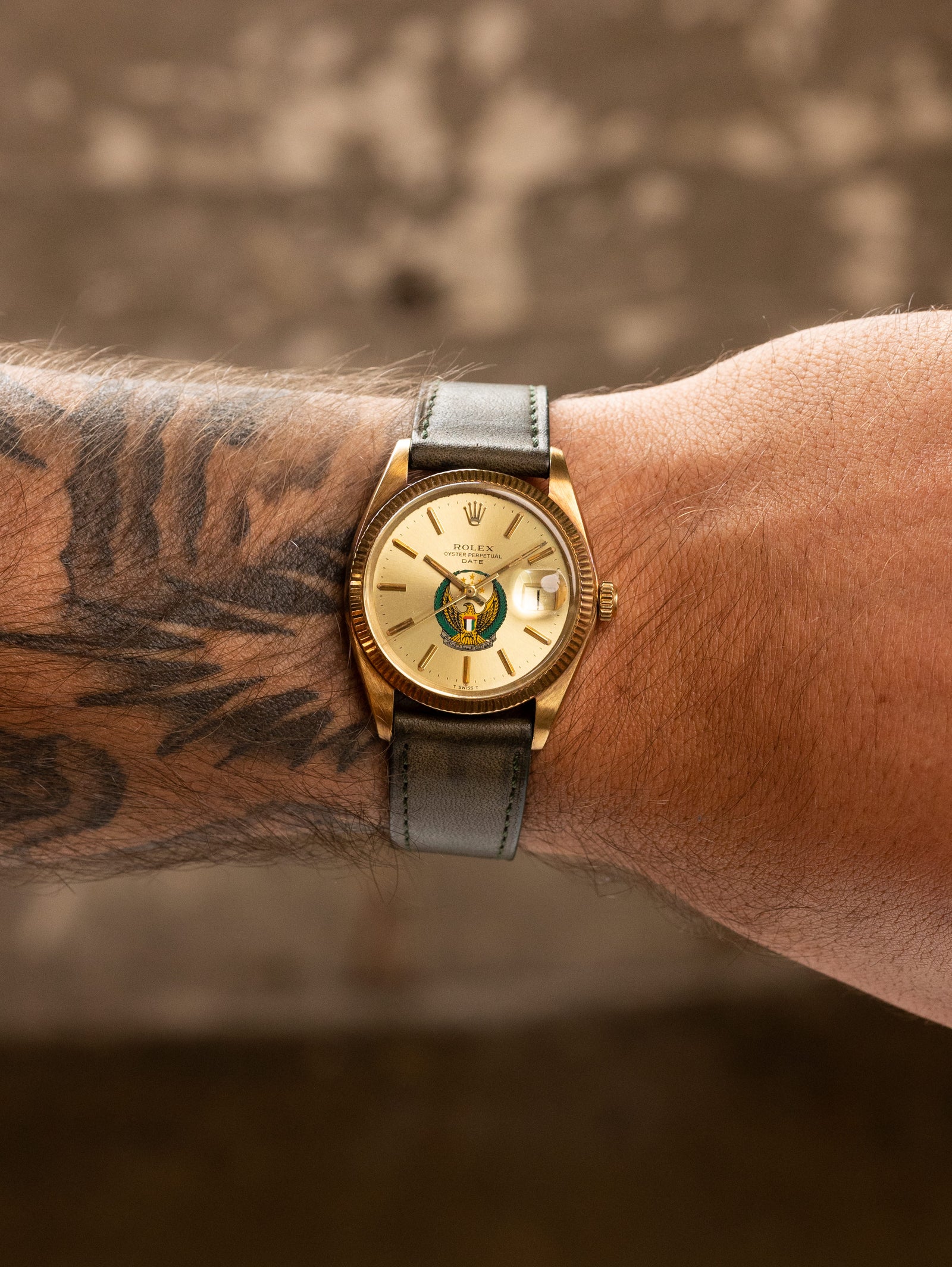 Rolex Oyster Perpetual Date Ref. 1503 - Sunburst Champagne 'UAE Armed Forces' Dial Unpolished