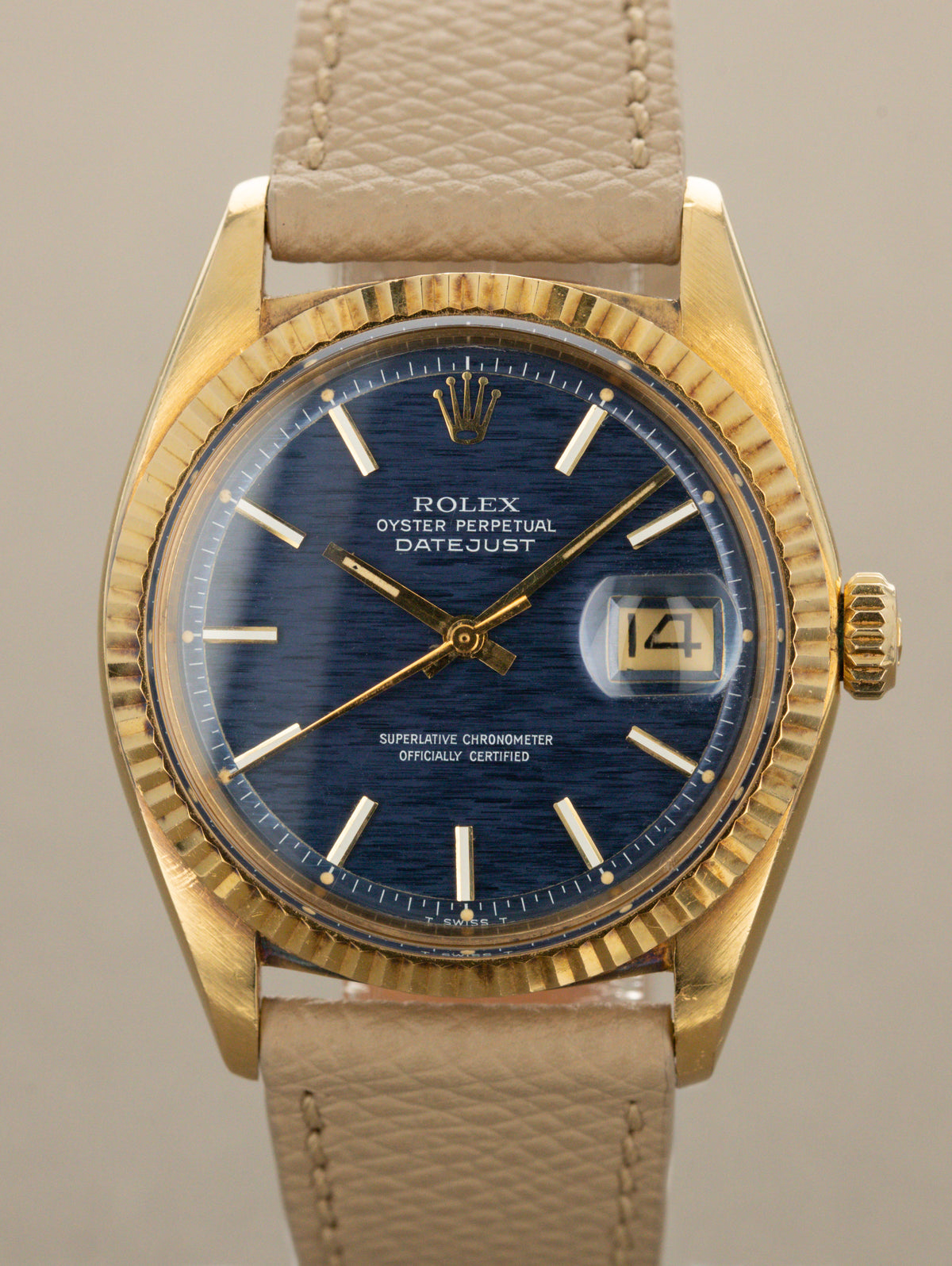 Rolex Datejust Ref. 1601/8 - Blue 'Mosaic' Dial Unpolished