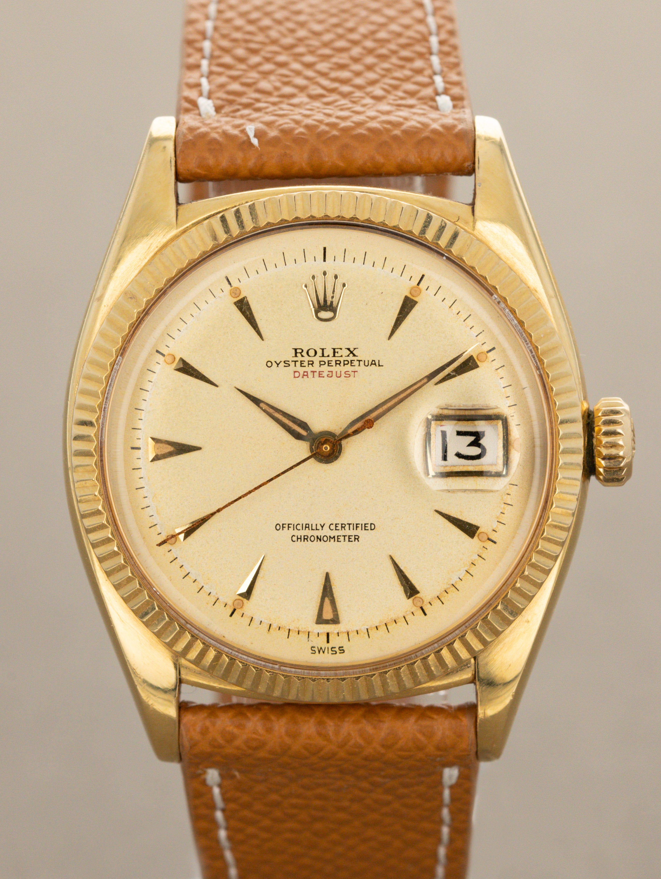 Rolex Datejust Ref. 6305 - 'Red Datejust' w/ 'Roulette' Date