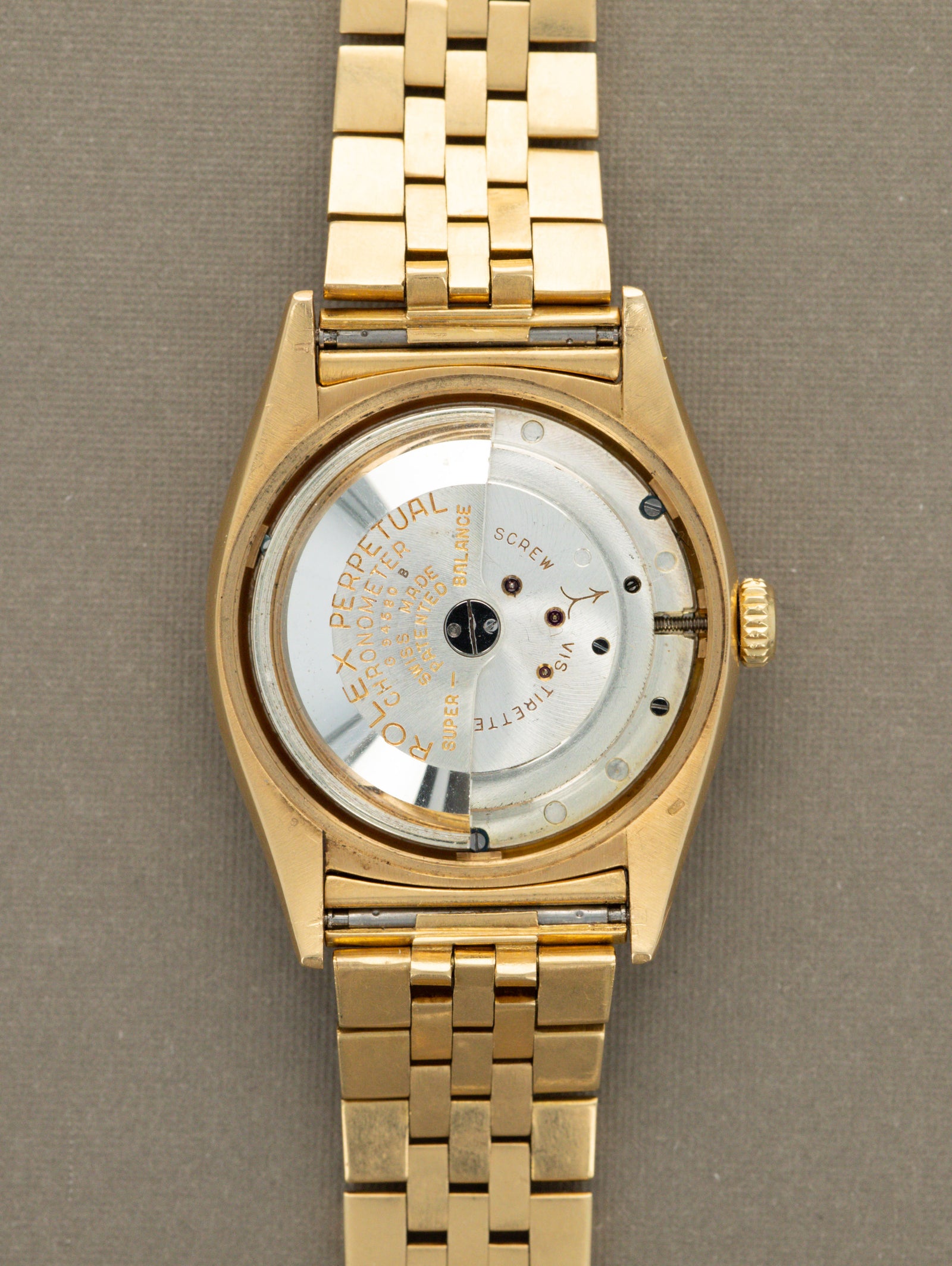 Rolex Datejust Ref. 6075 'Ovettone' - Silver Patina Dial