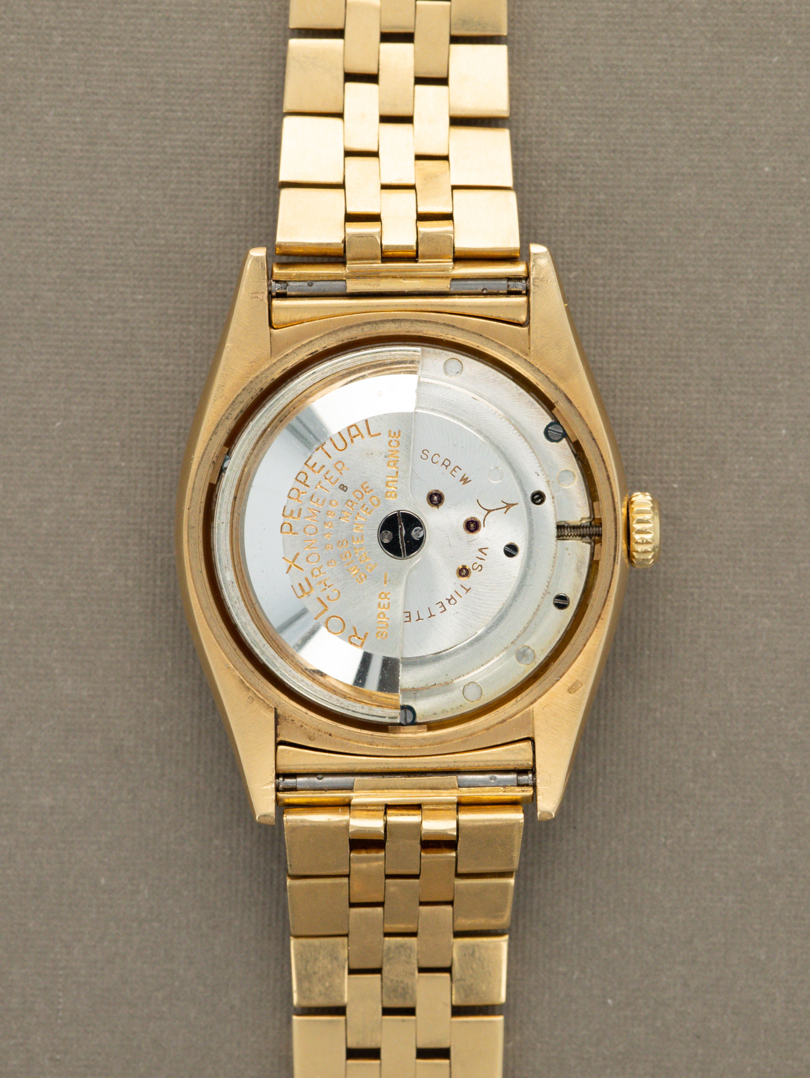 Rolex Datejust Ref. 6075 'Ovettone' - Silver Patina Dial