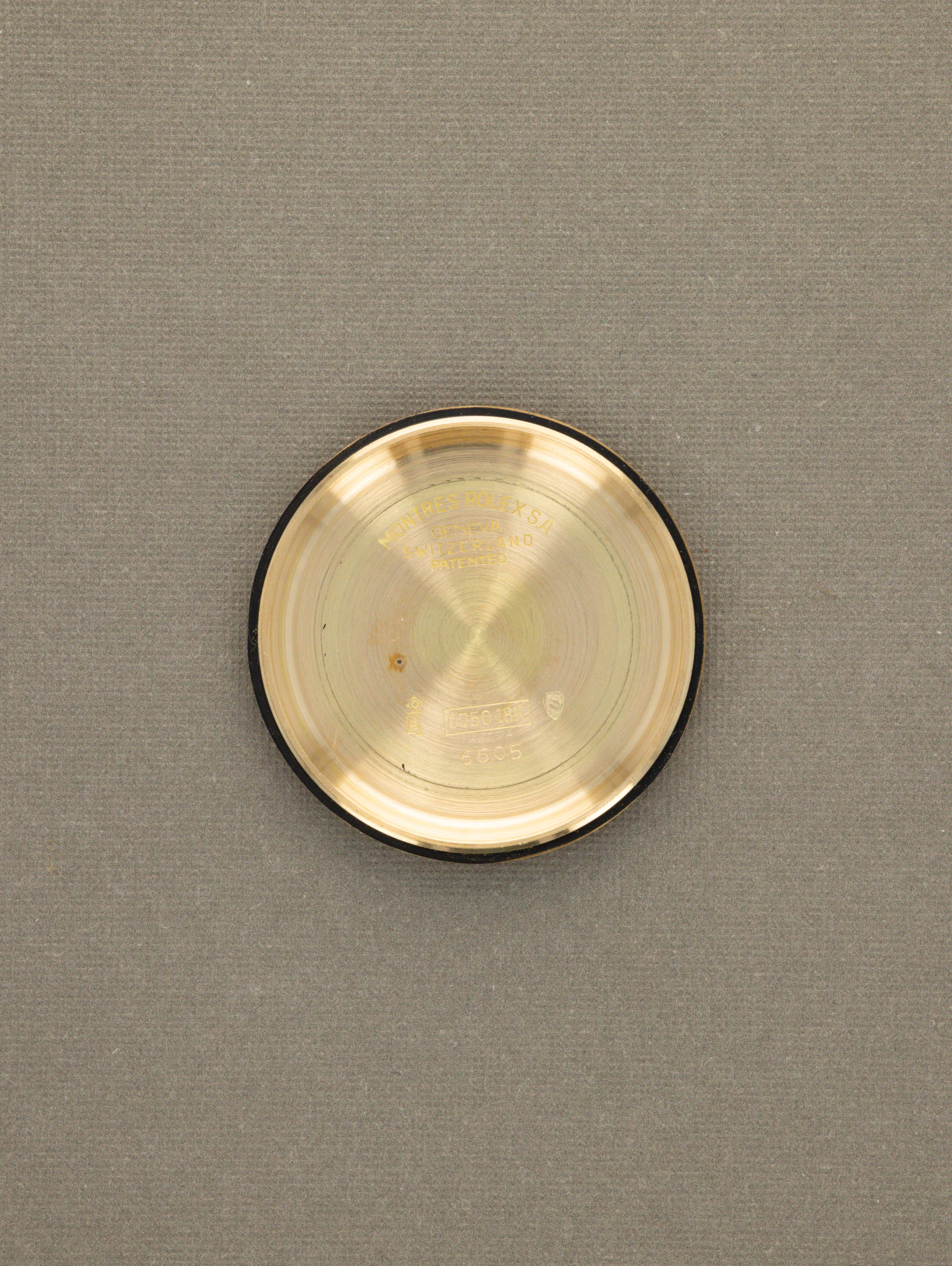 Rolex Datejust Ref. 6605 - Satin Champagne Dial