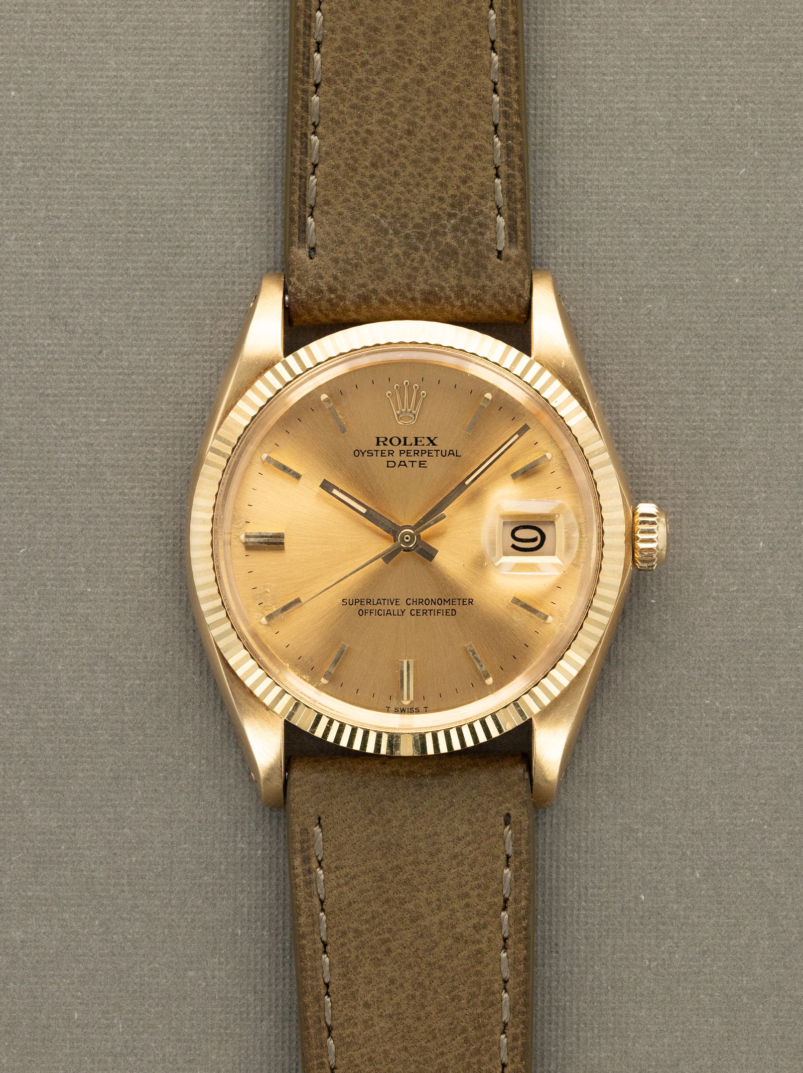 Rolex Oyster Perpetual Date Ref. 1503 - Sunburst Champagne Dial