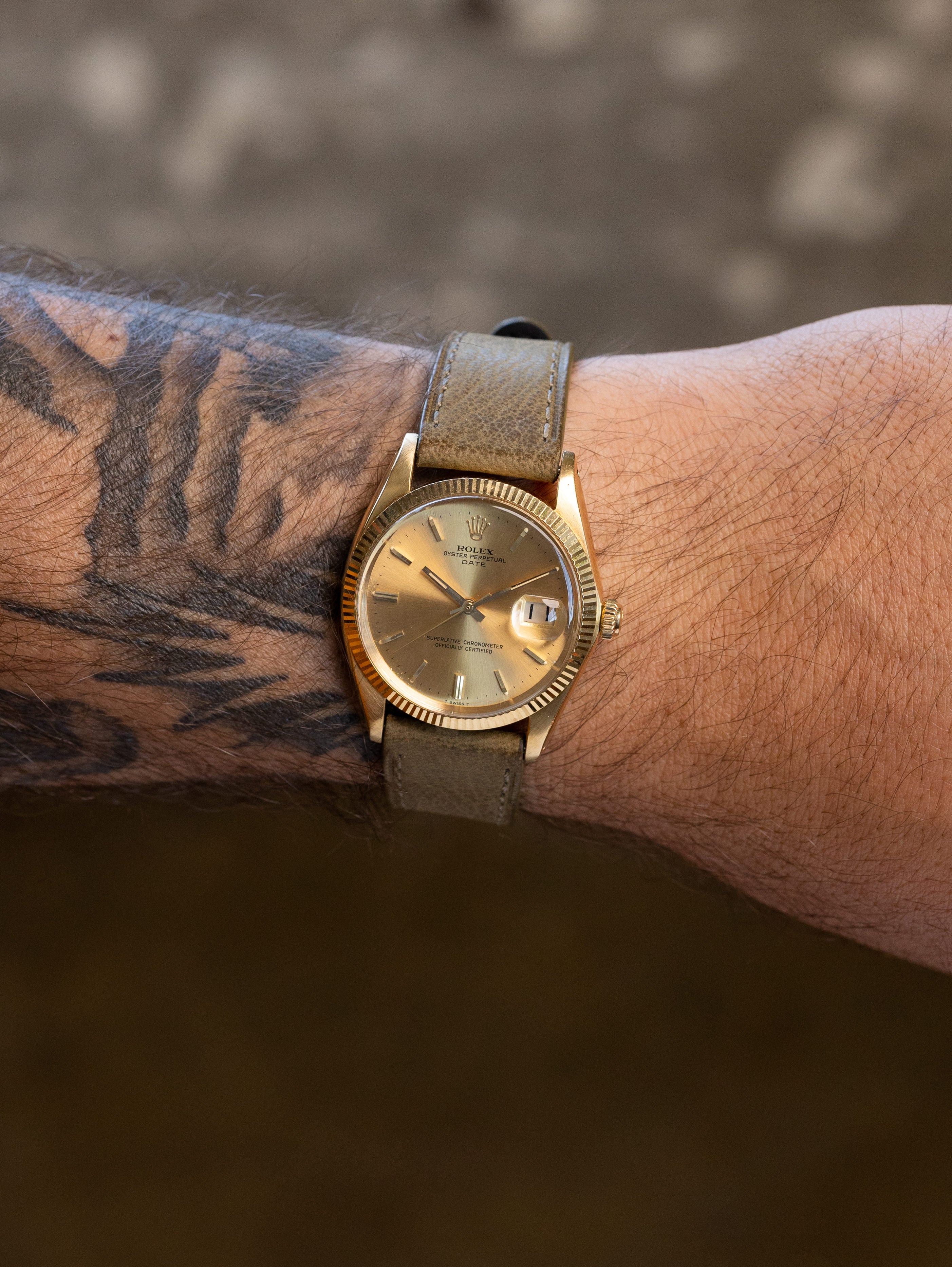 Rolex Oyster Perpetual Date Ref. 1503 - Sunburst Champagne Dial