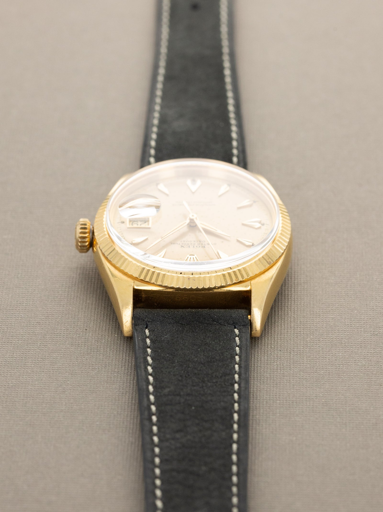 Rolex Datejust Ref. 6605 - Satin Champagne Dial