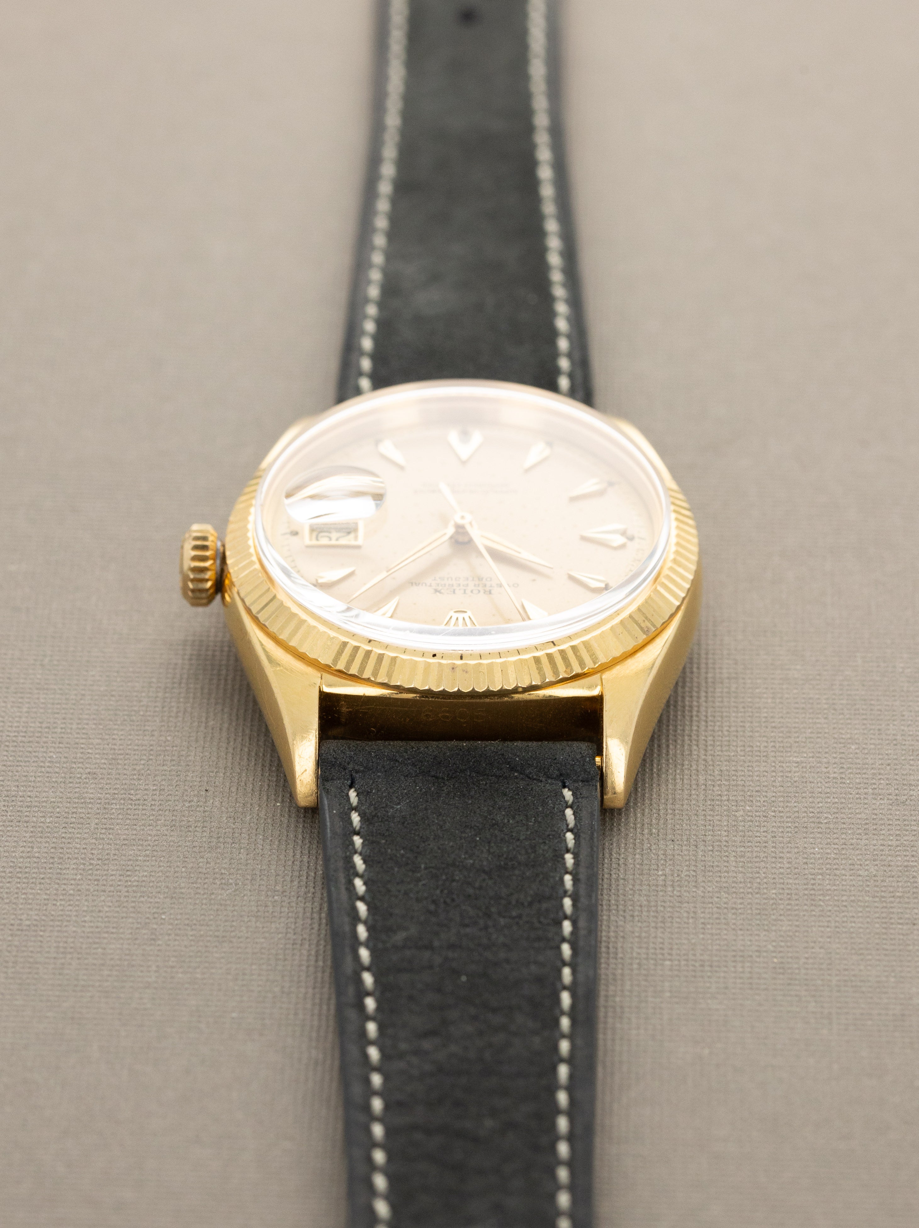 Rolex Datejust Ref. 6605 - Satin Champagne Dial