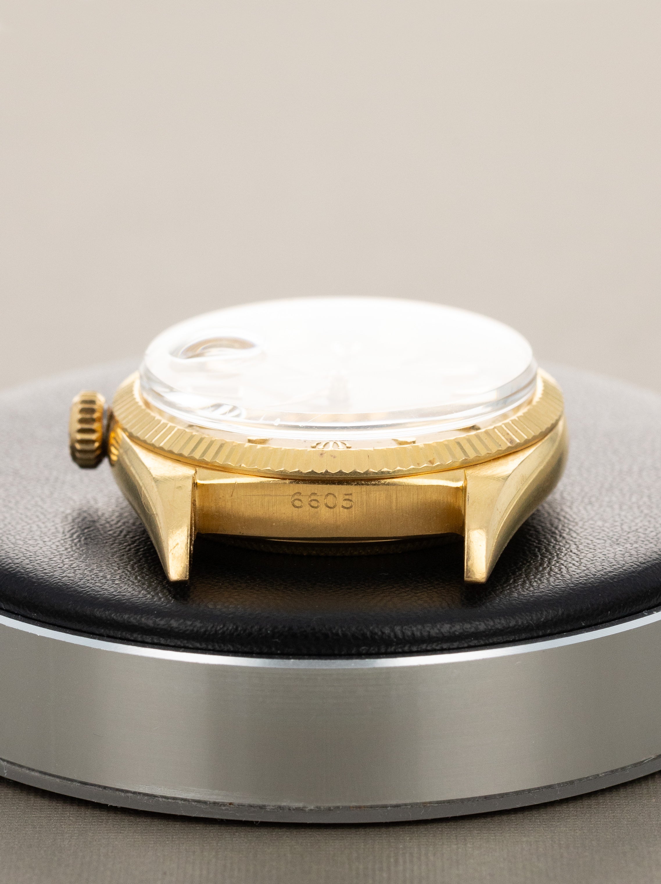 Rolex Datejust Ref. 6605 - Satin Champagne Dial