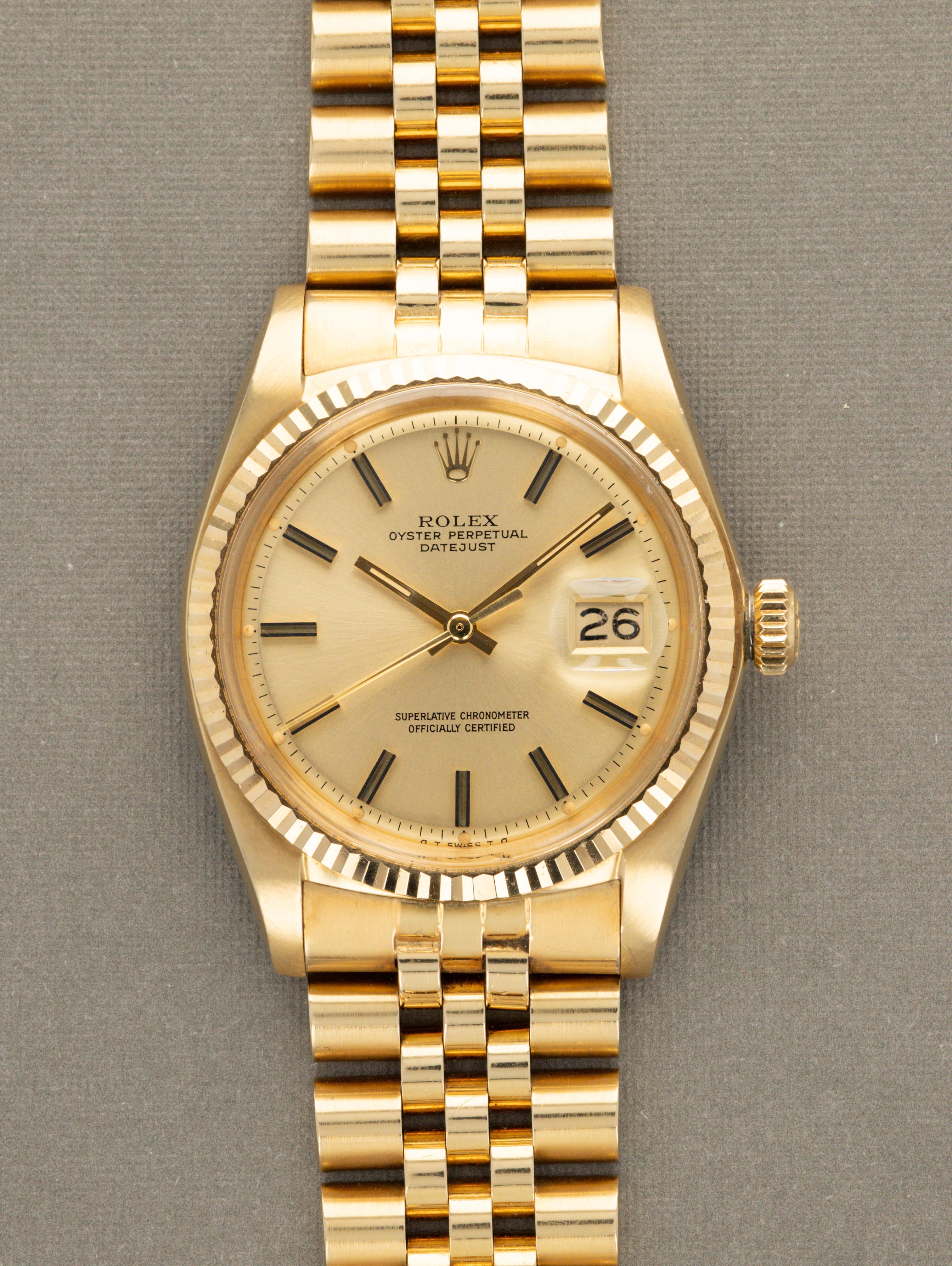 Rolex Datejust Ref. 1601/8 - Champagne 'Sigma' Dial w/ Provenance & Documentation