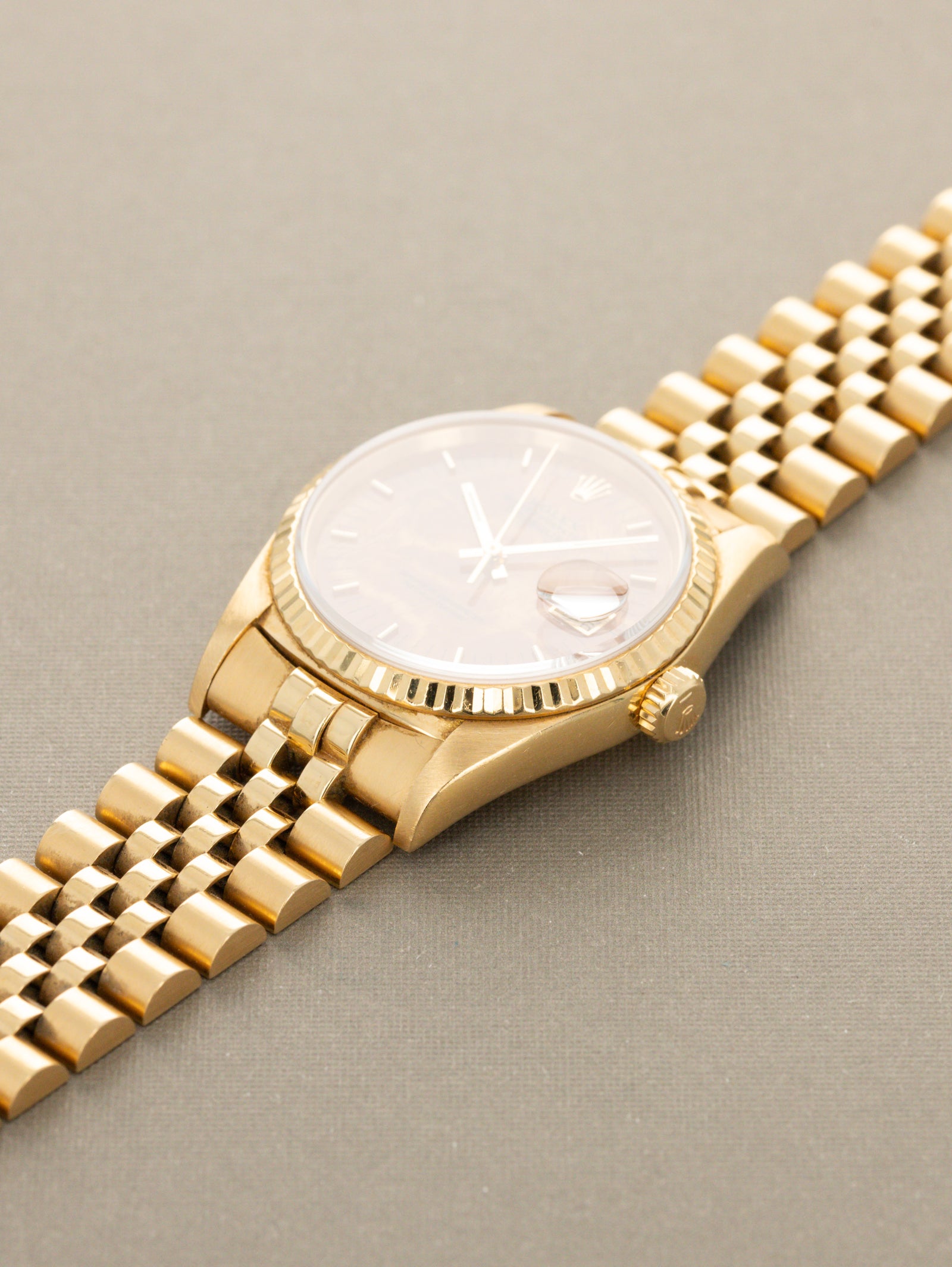 Rolex Datejust Ref. 16238 'Quickset' - 'Burlwood' Dial Unpolished