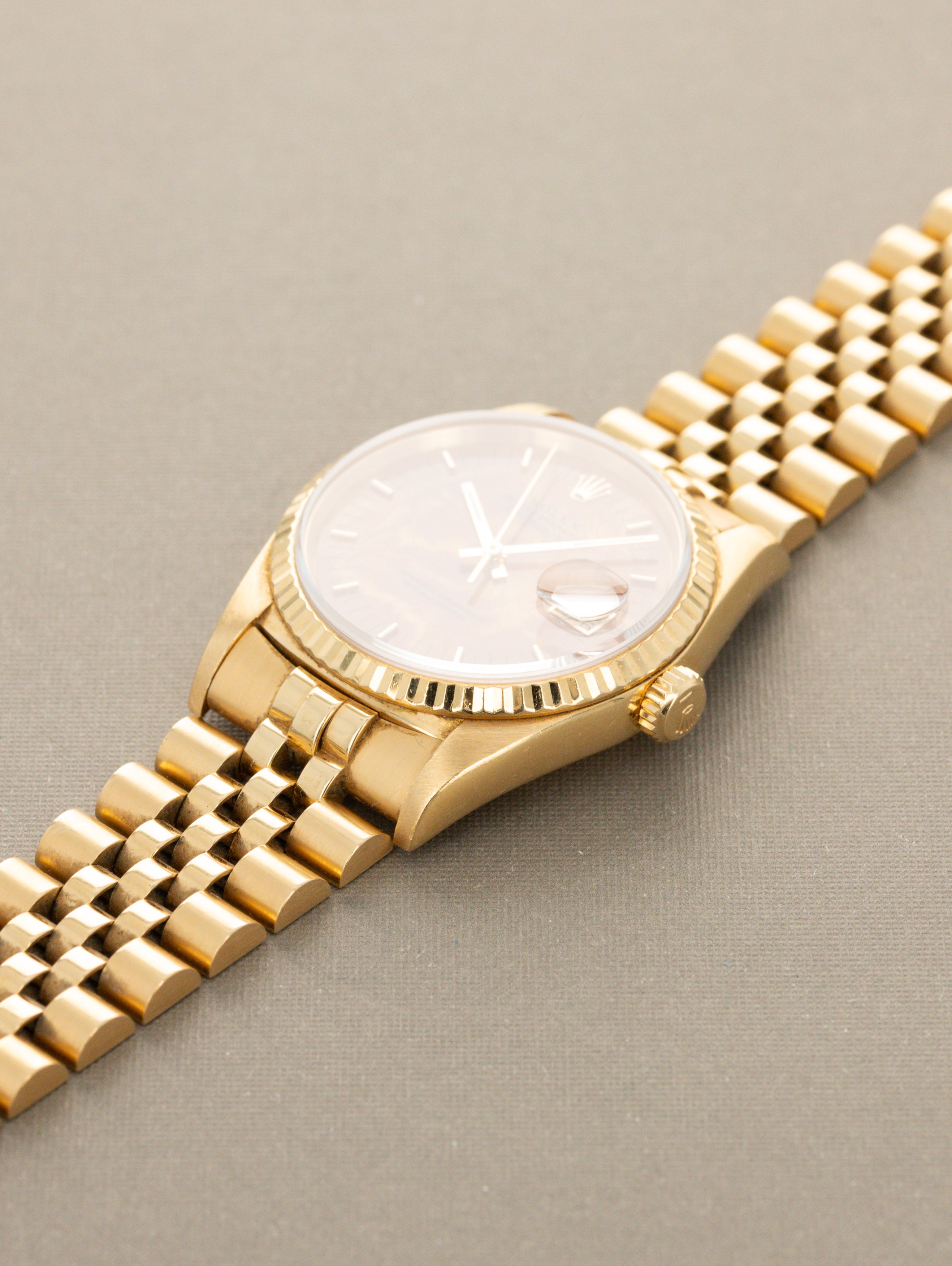 Rolex Datejust Ref. 16238 'Quickset' - 'Burlwood' Dial Unpolished