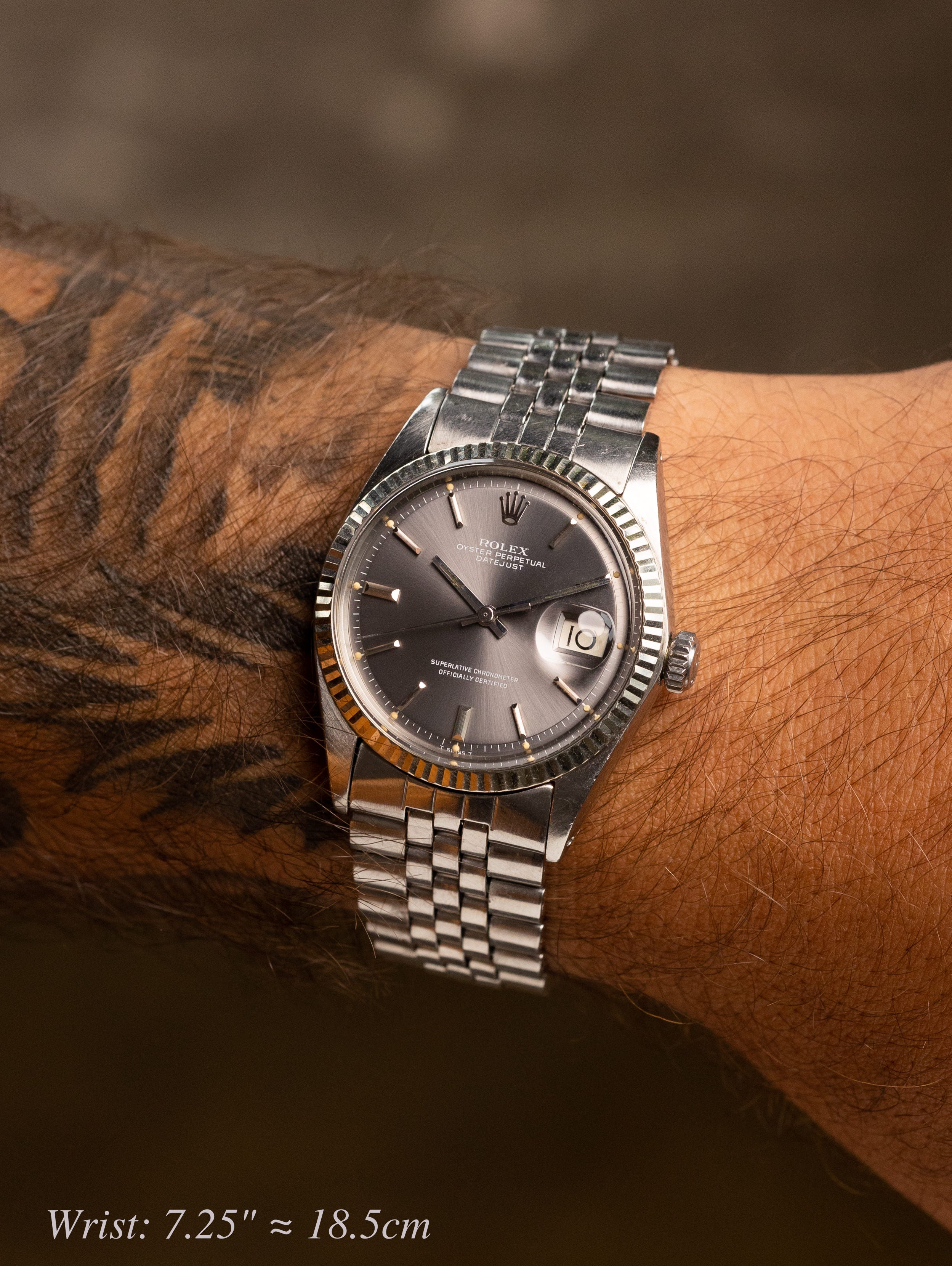 Rolex Datejust Ref. 1601 - Sunburst Grey Dial