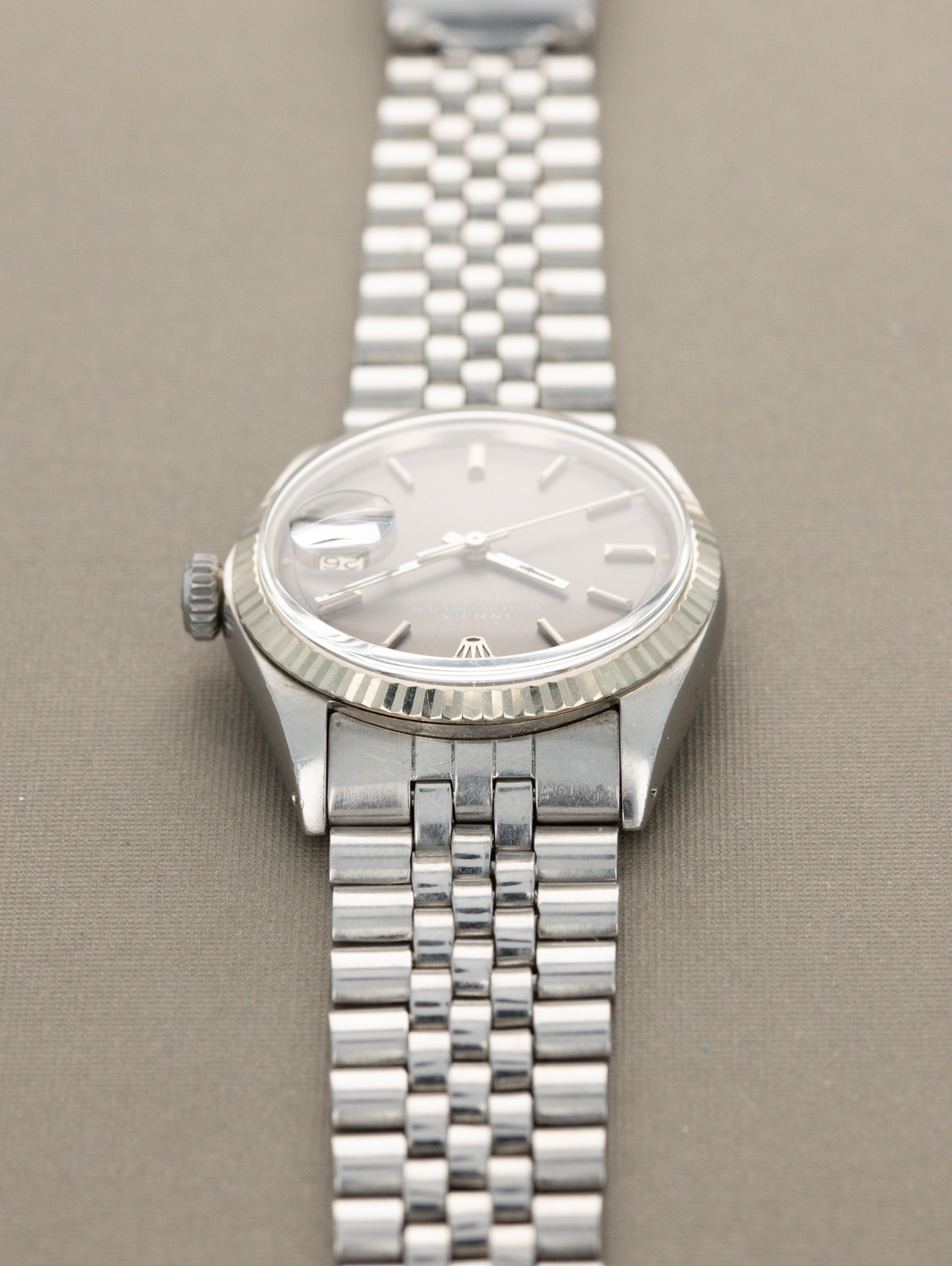 Rolex Datejust Ref. 1601 - Sunburst Grey Dial