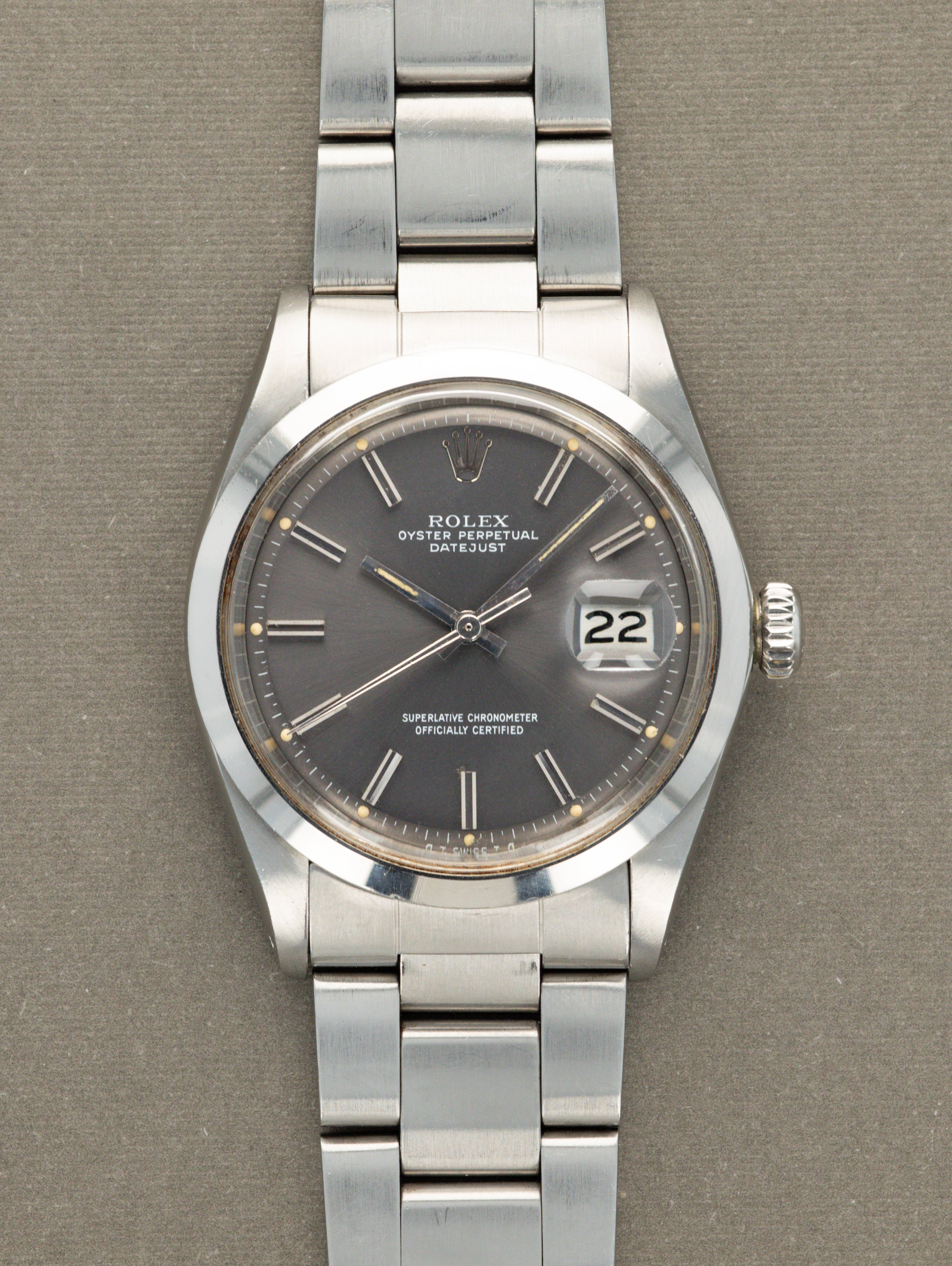 Rolex Datejust Ref. 1600 - Grey 'Sigma' Dial Unpolished