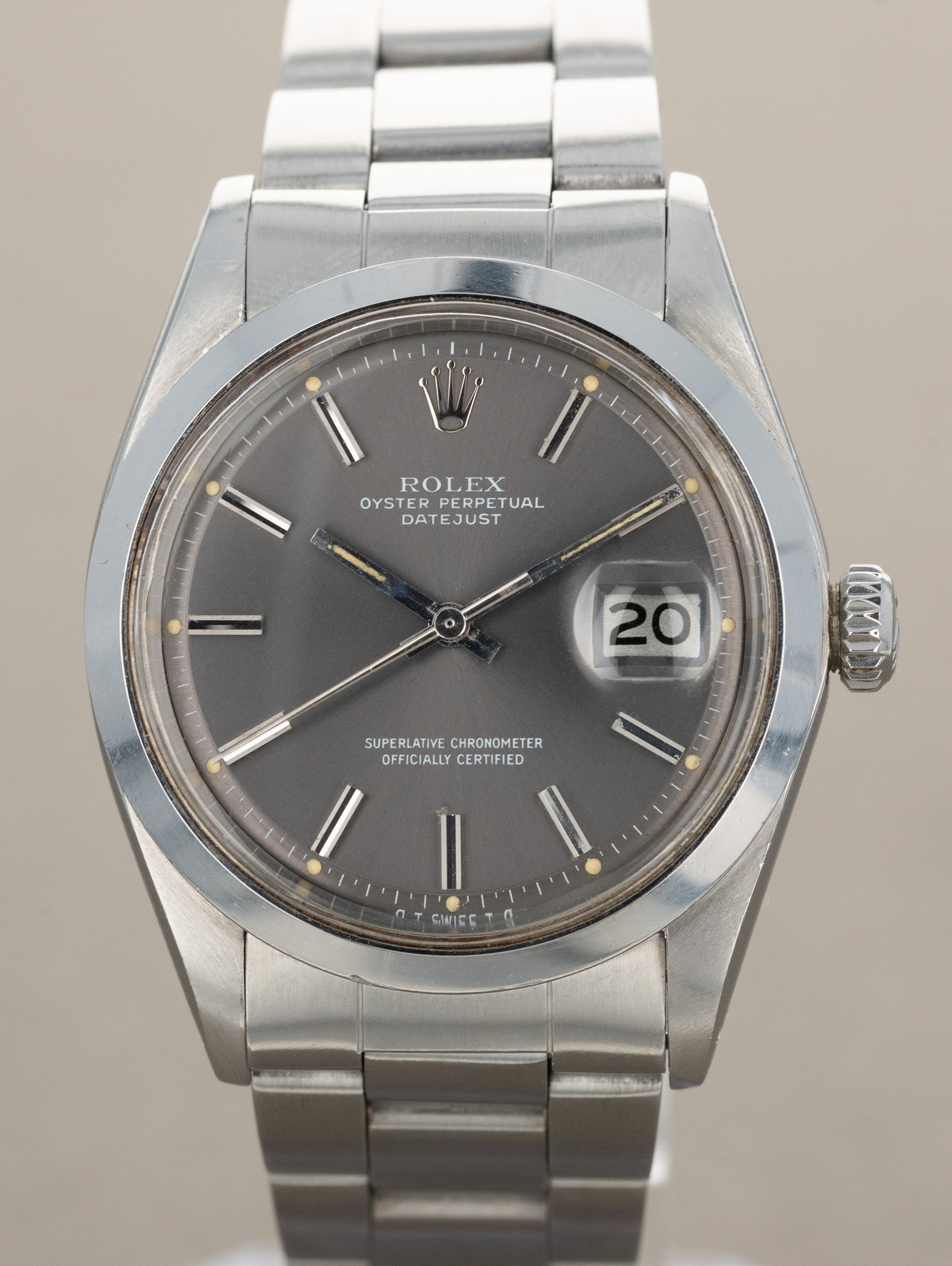 Rolex Datejust Ref. 1600 - Grey 'Sigma' Dial Unpolished