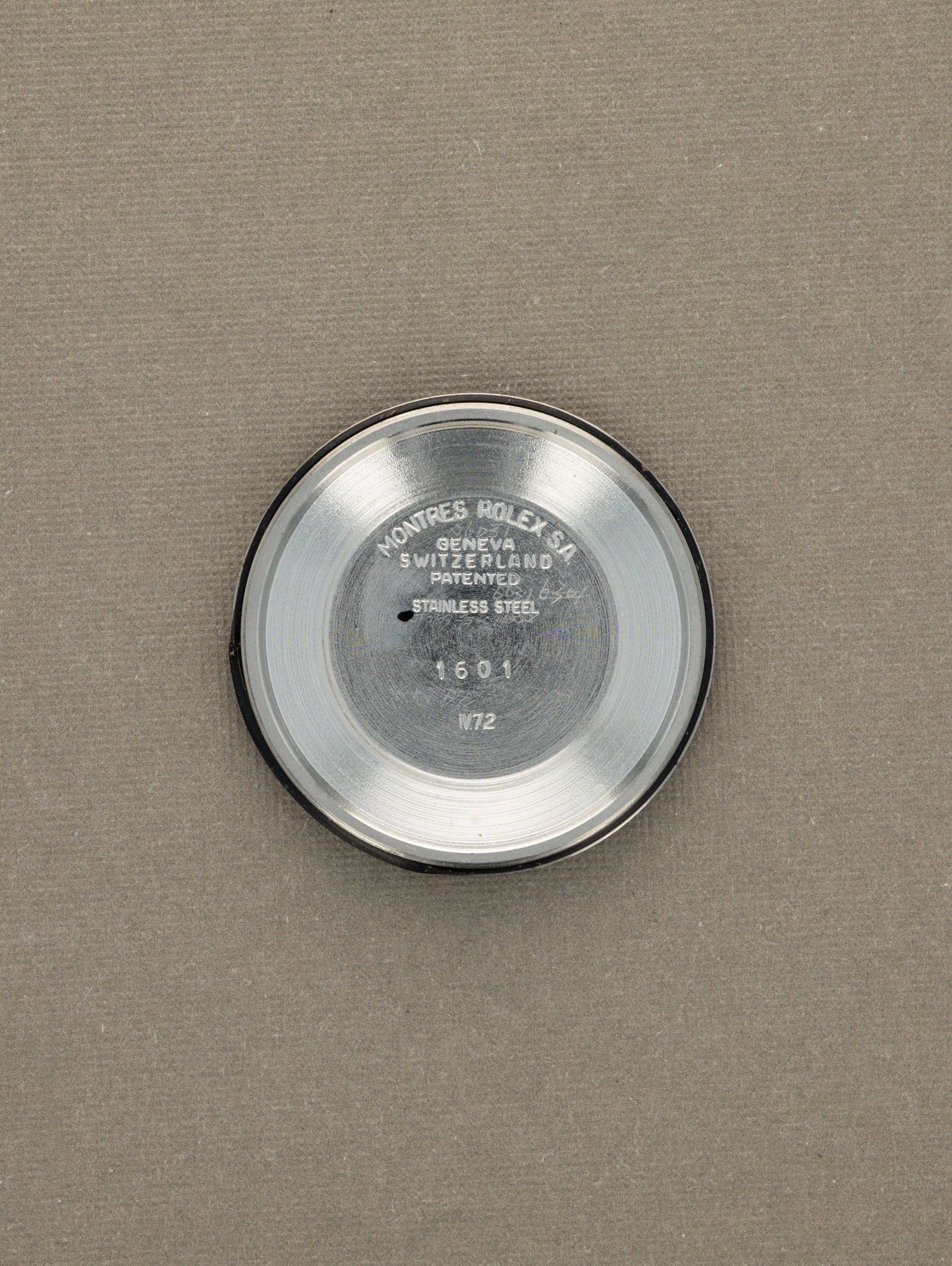 Rolex Datejust Ref. 1601 - Sunburst Grey White 'Vanishing' Text Unpolished W/ Service Papers
