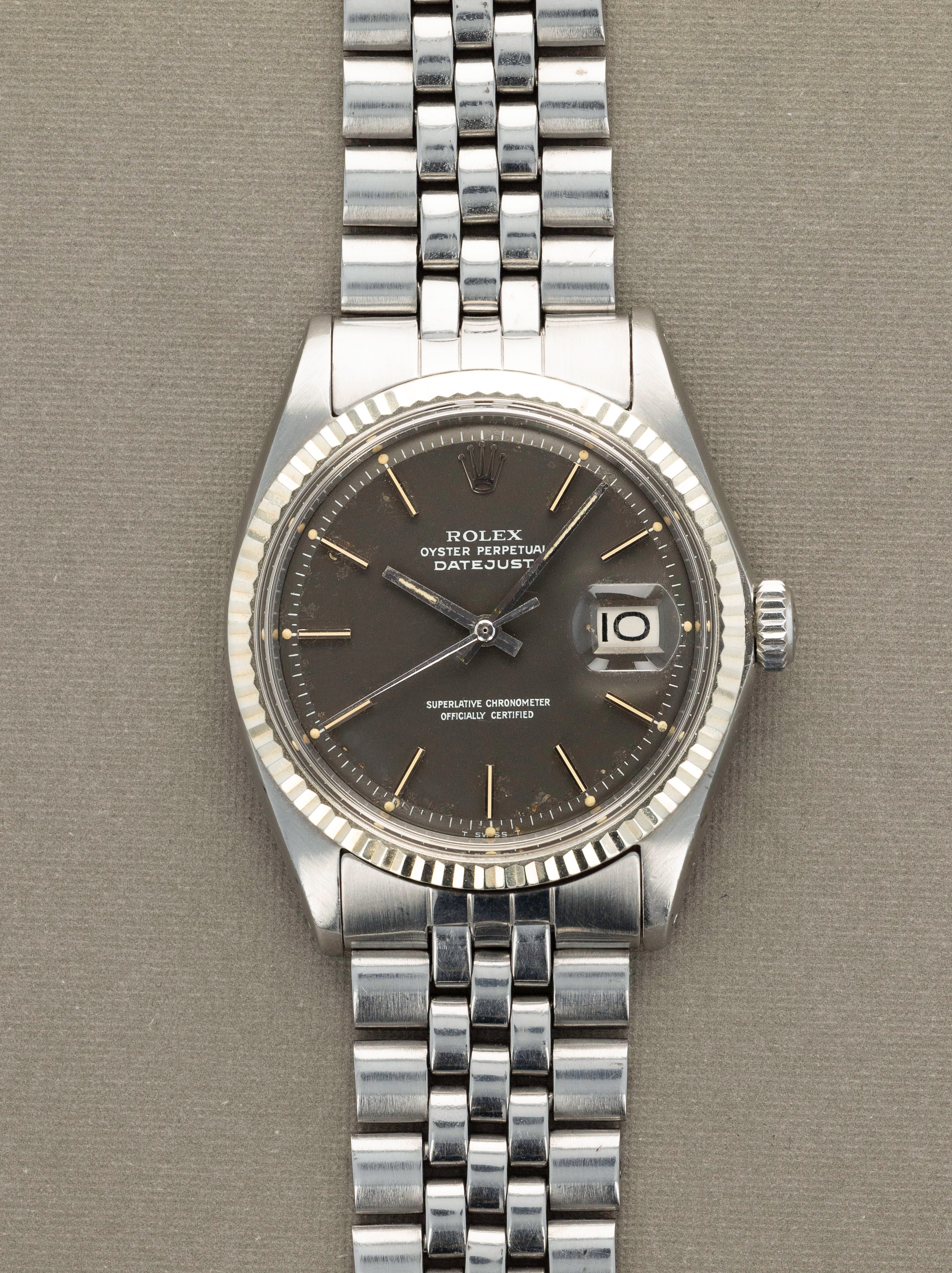 Rolex Datejust Ref. 1601 - Grey 'Satin' Dial