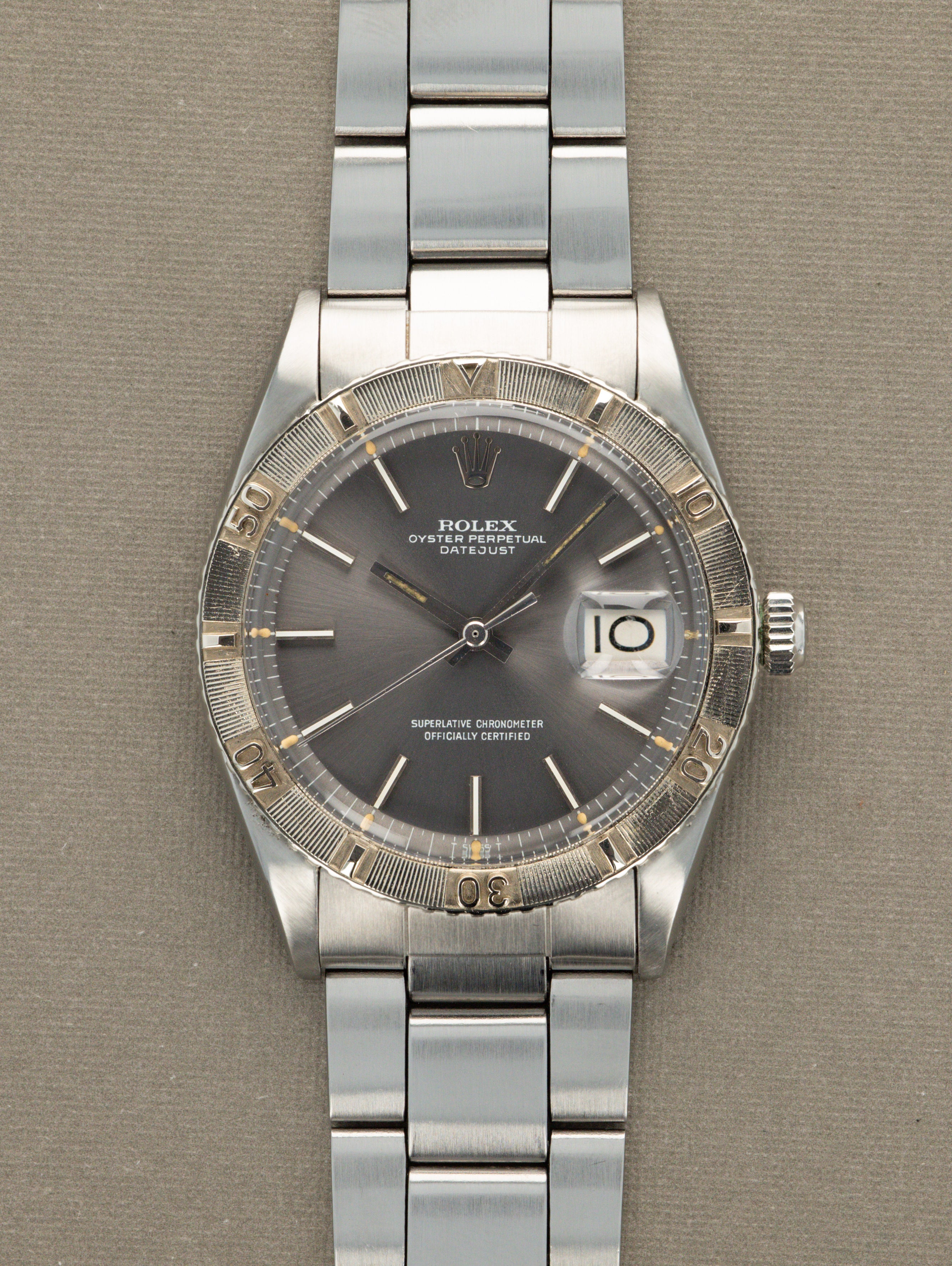 Rolex Turn-O-Graph Ref. 1625 - Sunburst Grey Dial